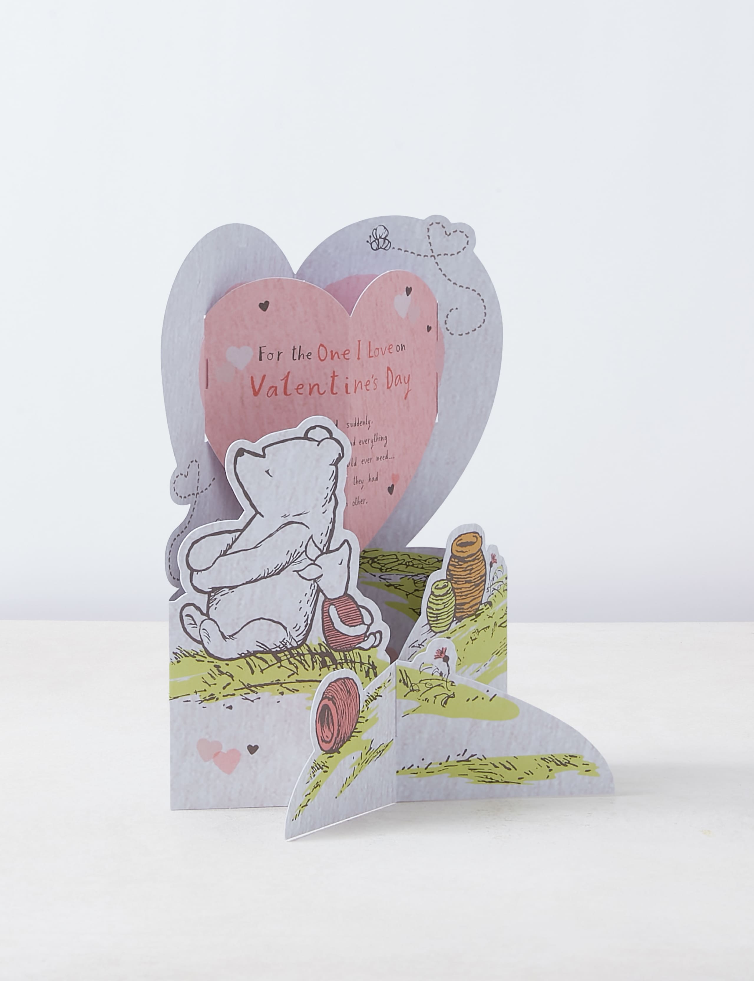 3D Winnie-the-Pooh Valentine Card for The One I Love 2 of 4