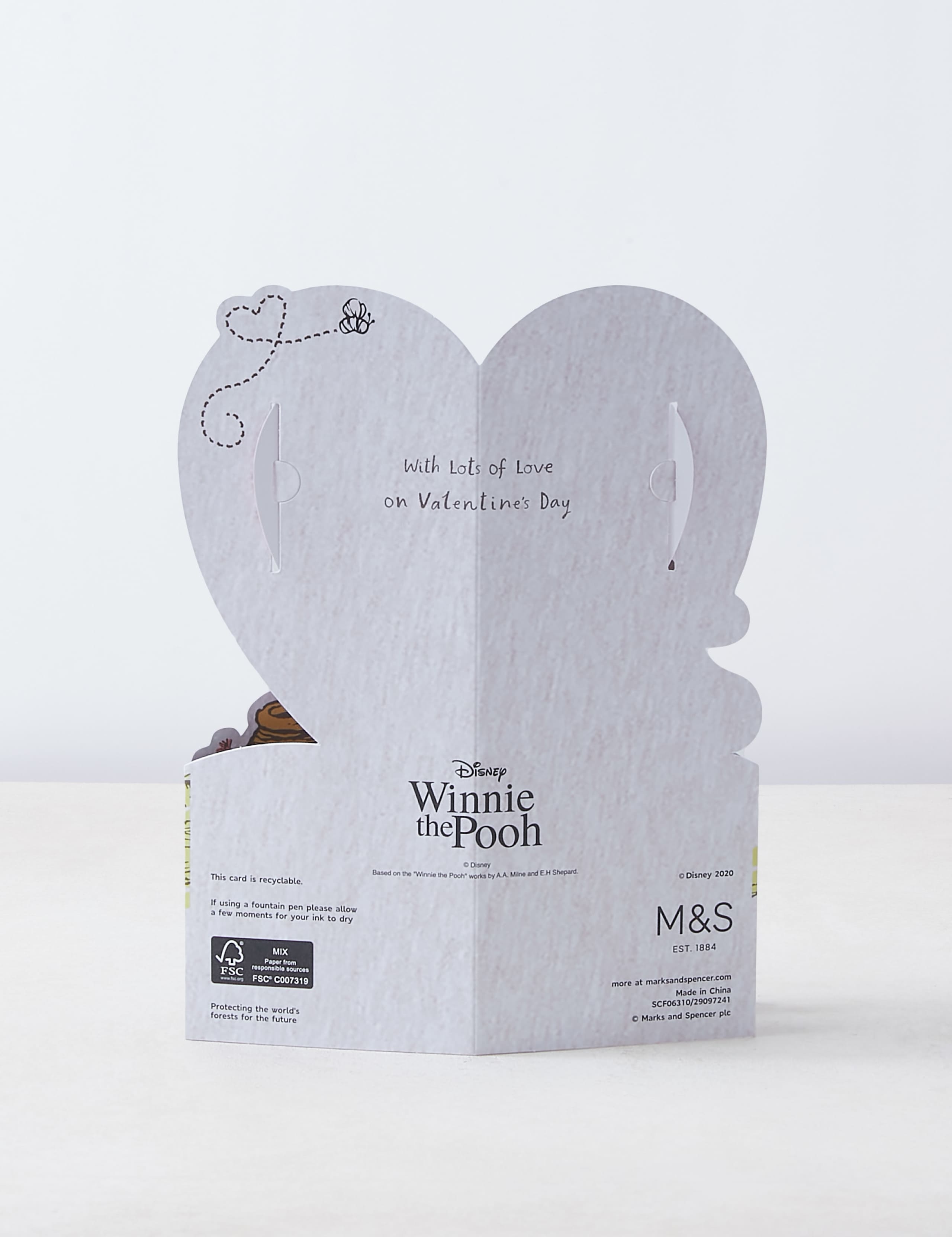 3D Winnie-the-Pooh Valentine Card for The One I Love 3 of 4