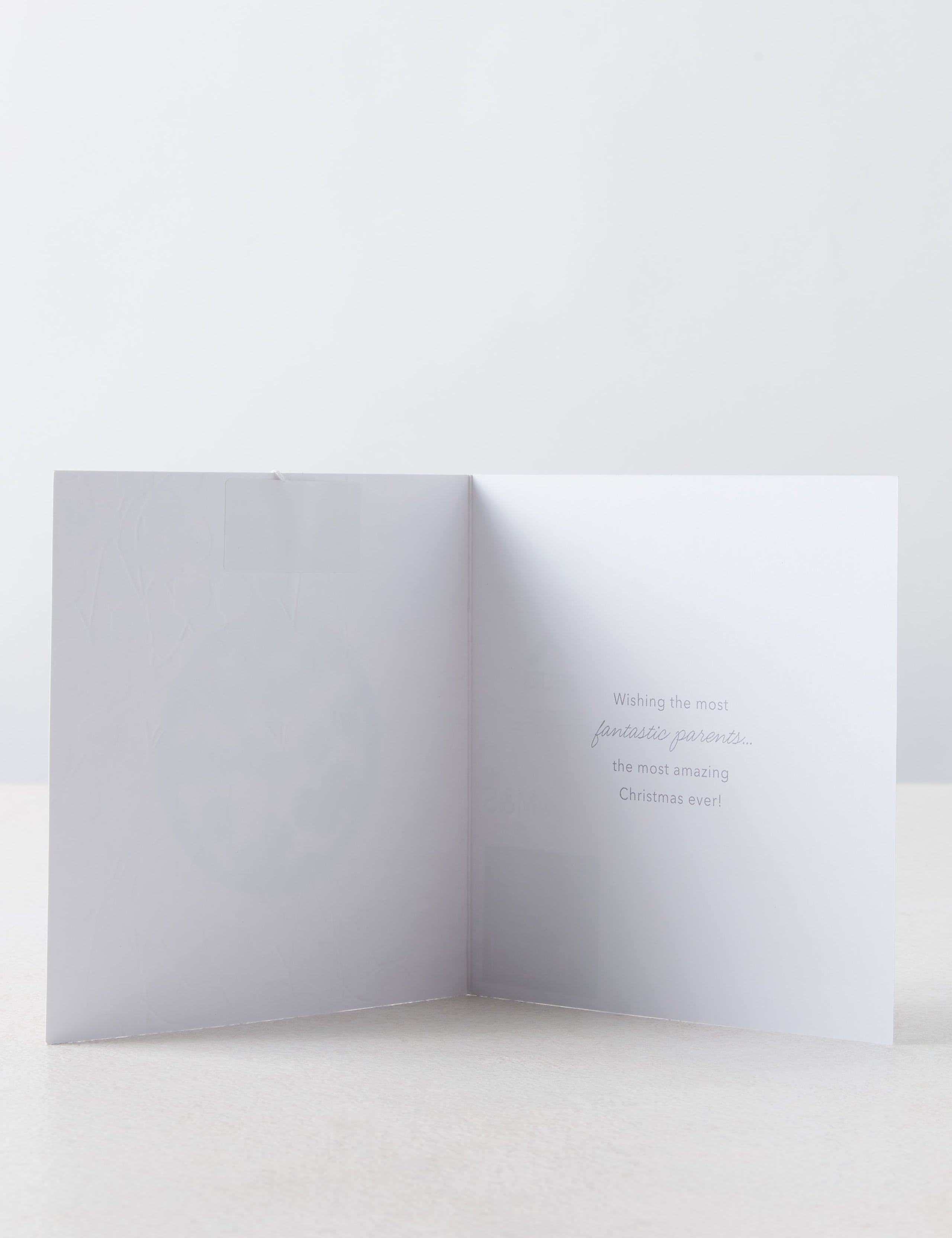 Charity Christmas Card for Mum & Dad - Contemporary Laser-cut Design 2 of 5