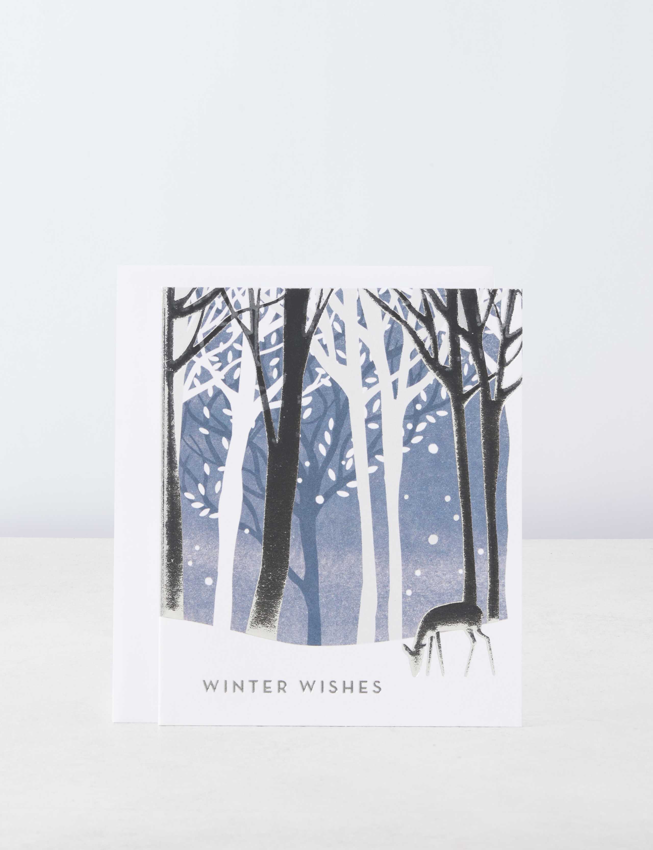 Luxury Silver Foil Charity Christmas Cards - 15 Card Pack 6 of 6