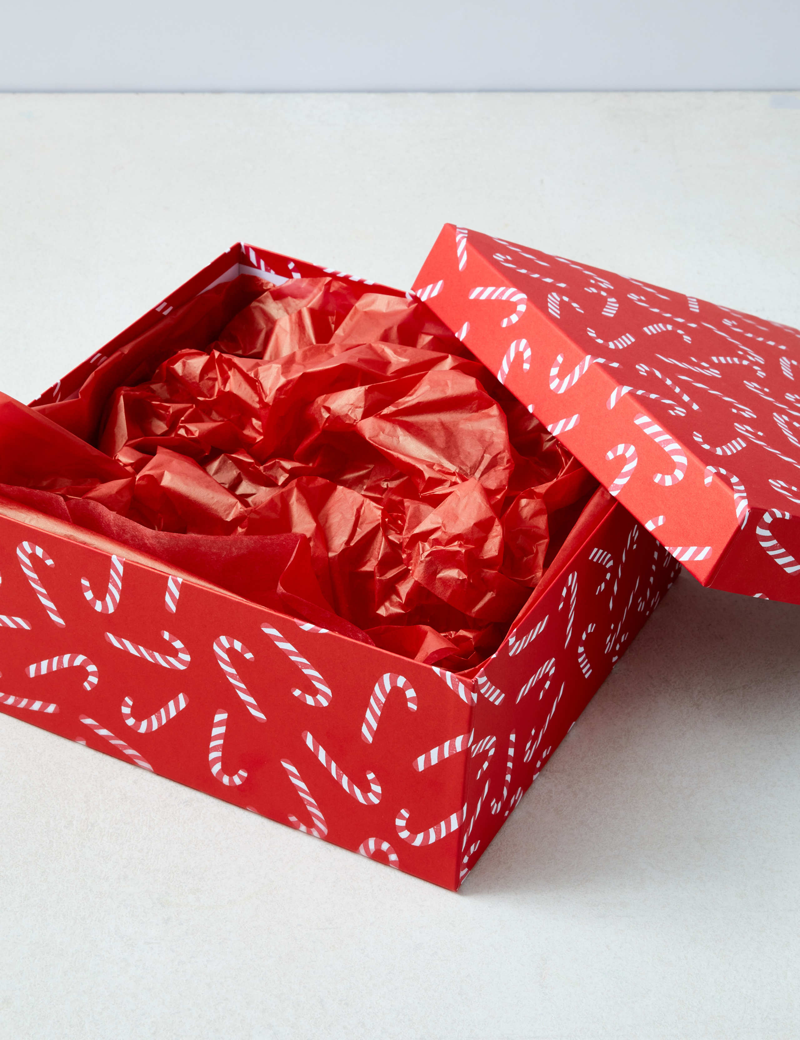 Candy Cane Pattern Christmas Gift Box & Tissue Paper Pack 3 of 3