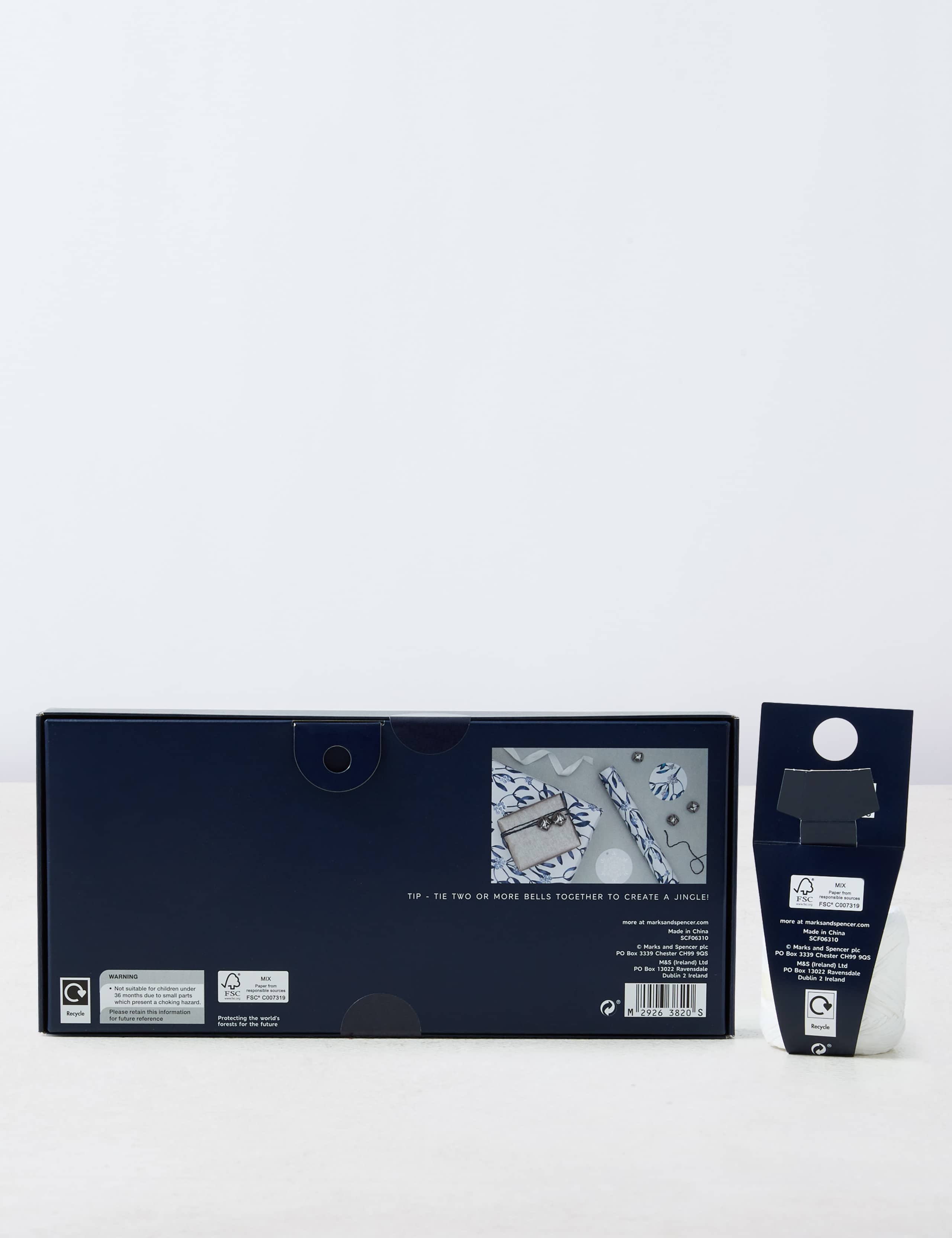 Christmas Gift Wrapping Accessory Pack - Blue & White 2 of 3