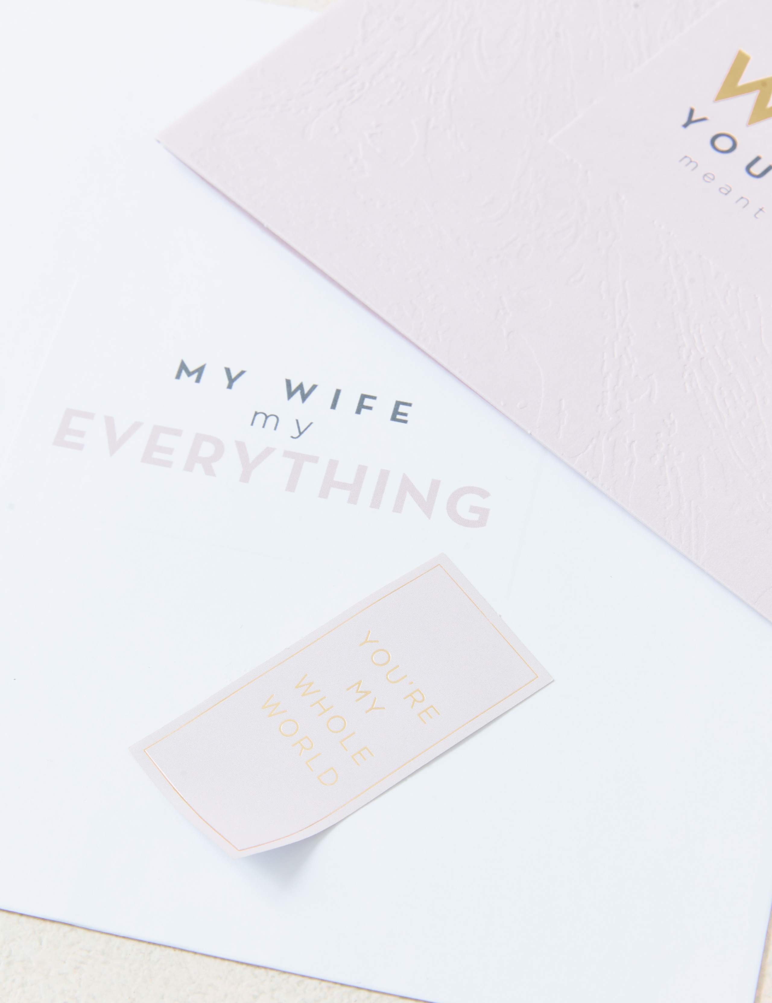Beautiful Wife Contemporary Anniversary Card 7 of 7