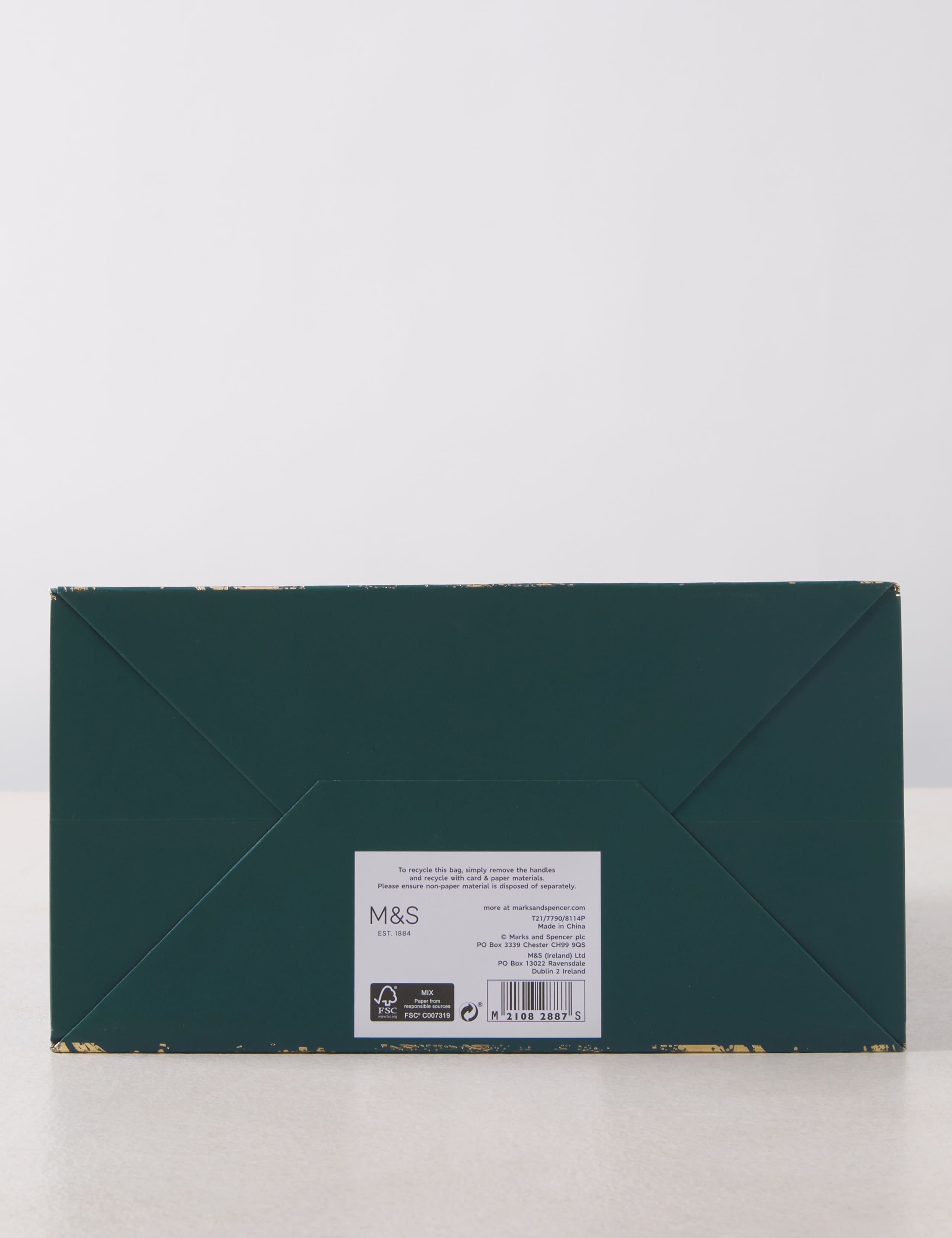 Luxury Opulence Gift Bag & Tissue Paper Pack - Large Bag with Marbled Tissue Paper 2 of 4