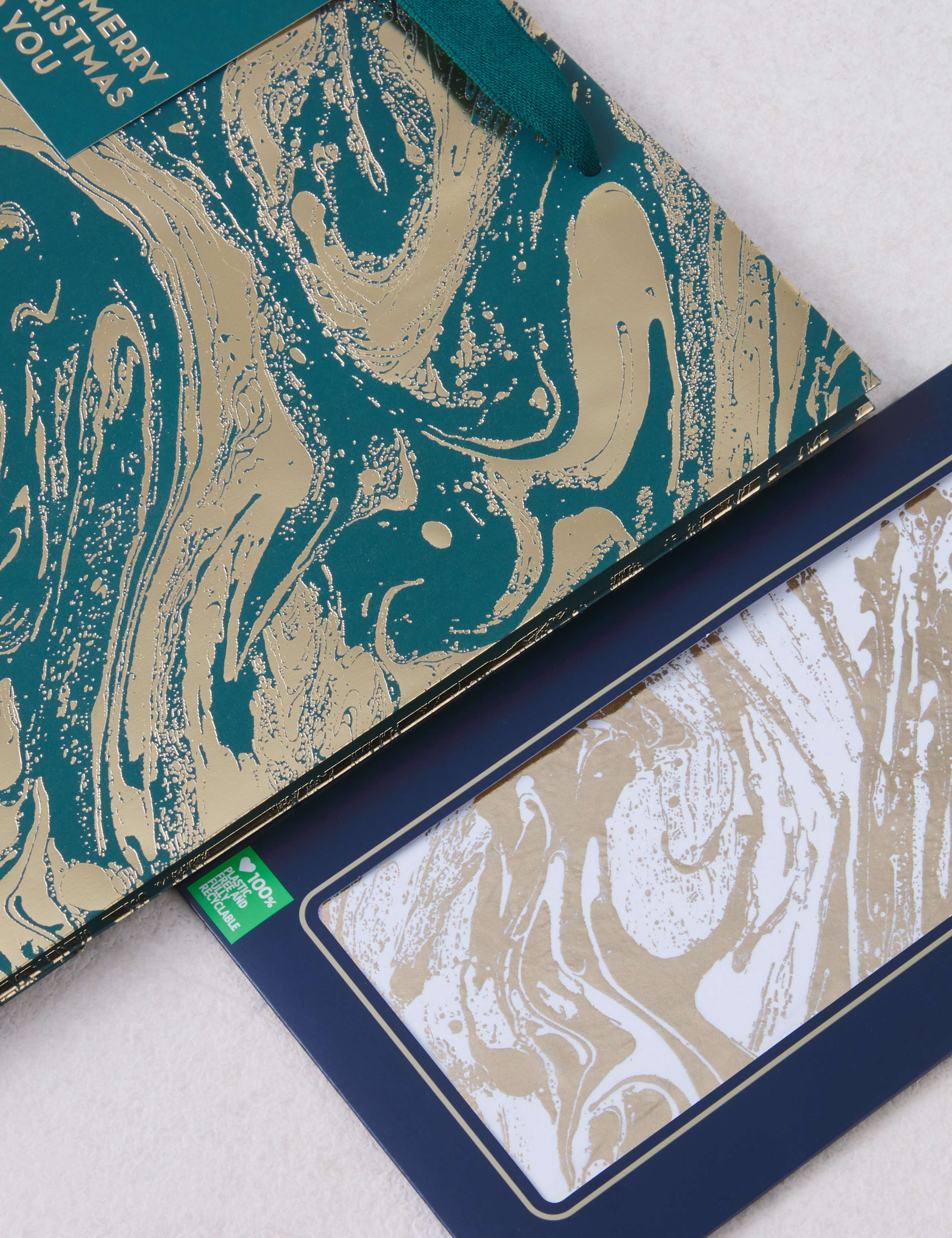 Luxury Opulence Gift Bag & Tissue Paper Pack - Large Bag with Marbled Tissue Paper 3 of 4