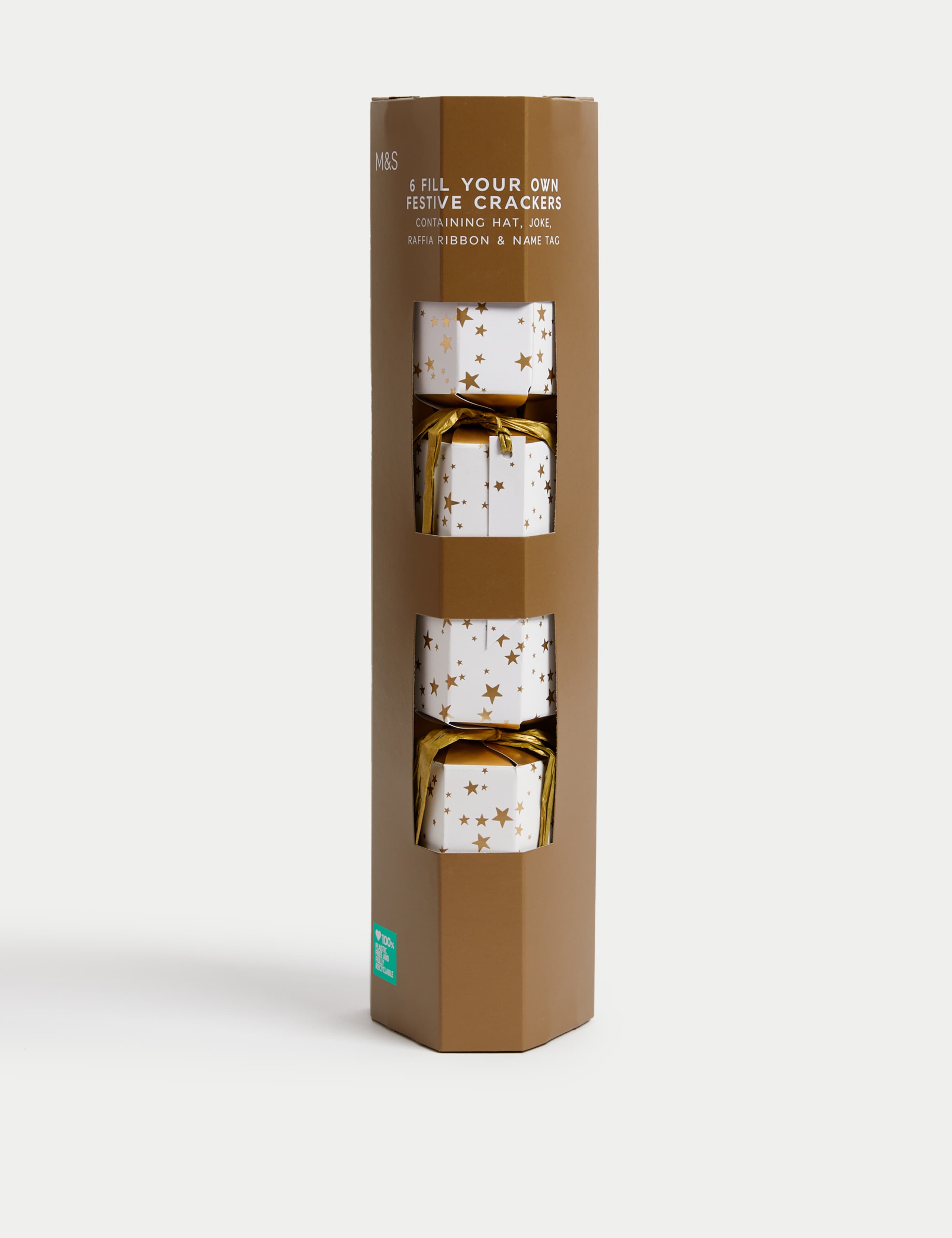 Fill-Your-Own Christmas Crackers - Star Design 1 of 4