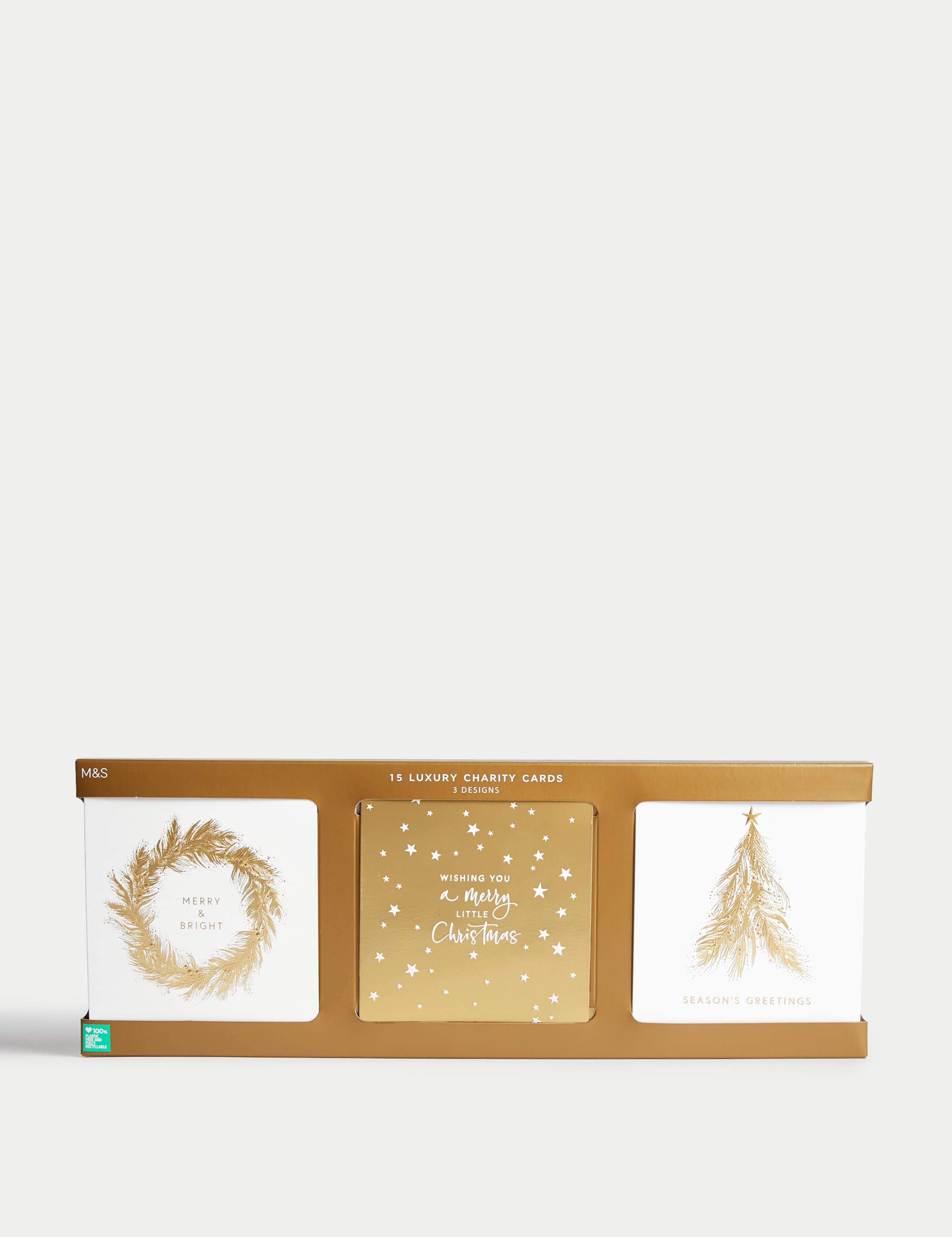 Luxury Charity Christmas Cards - Gold Designs 1 of 6