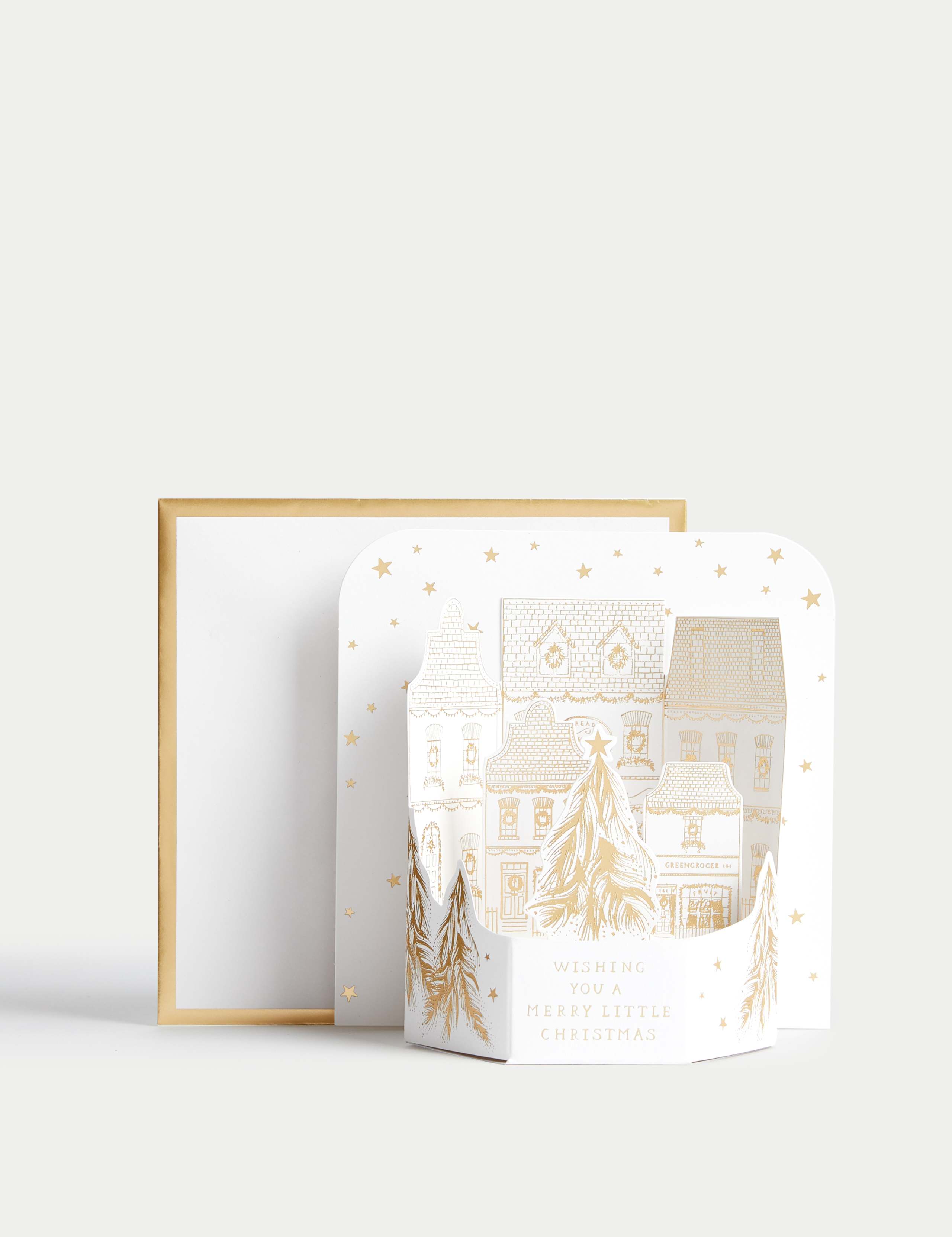 Luxury Charity Christmas Cards - 3D Town Design 2 of 3