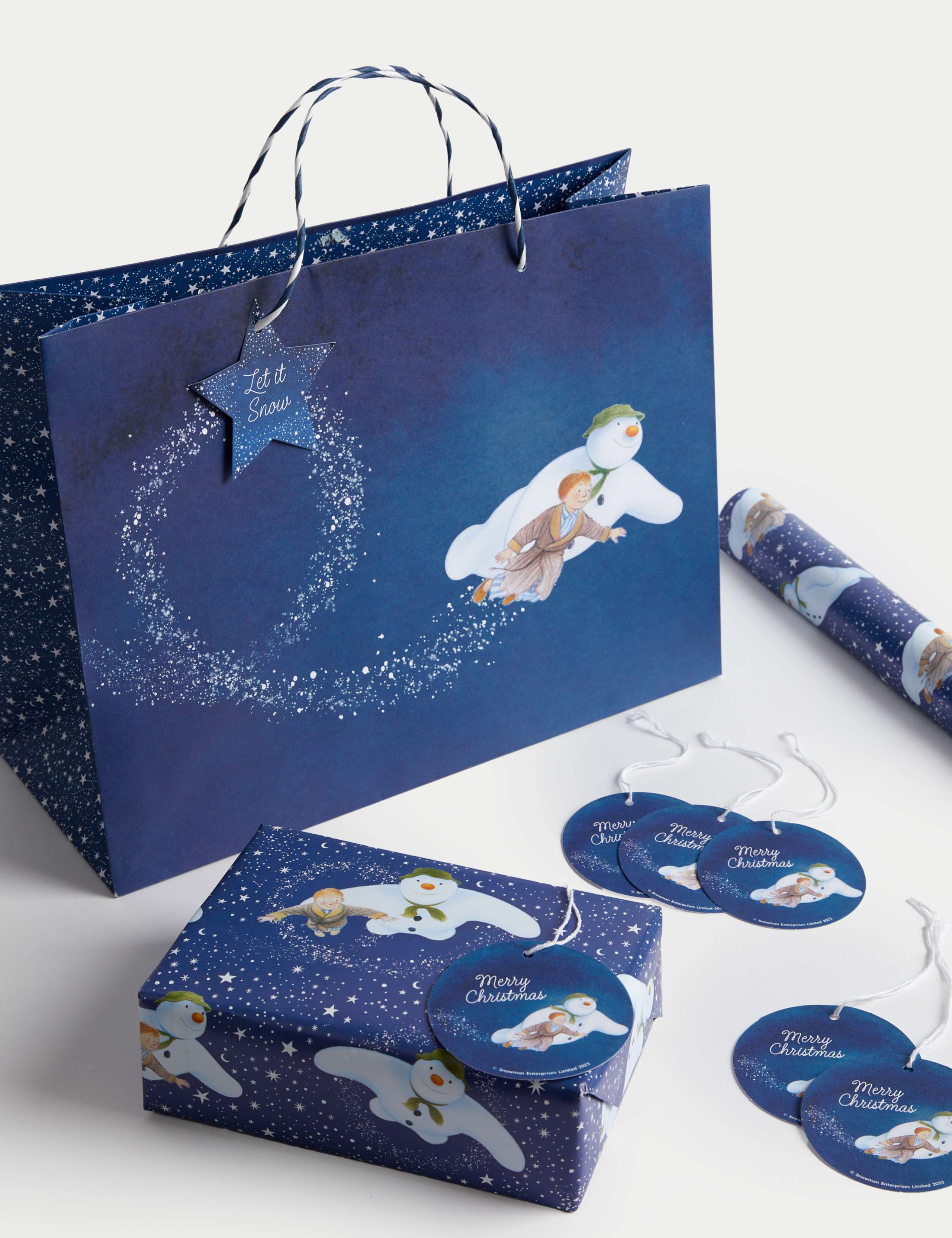 The Snowman™ 3M Christmas Gift Wrap, Tags & Gift Bag Pack 2 of 2