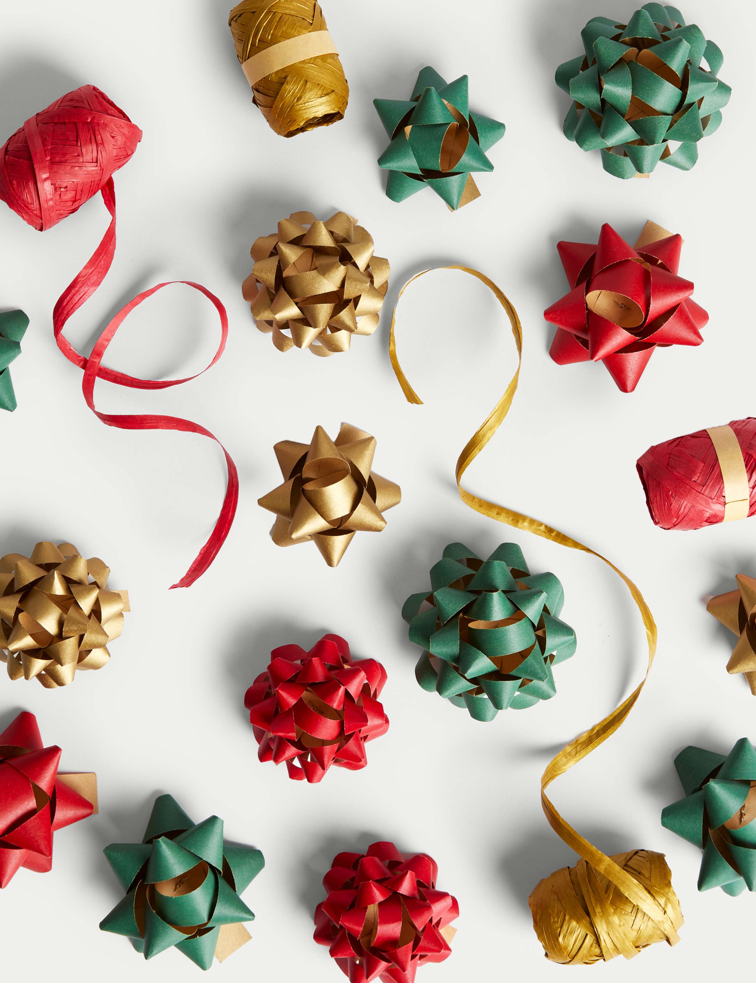 Christmas Wrapping Accessories 2 Pack - Bows & Raffia Ribbons 2 of 3