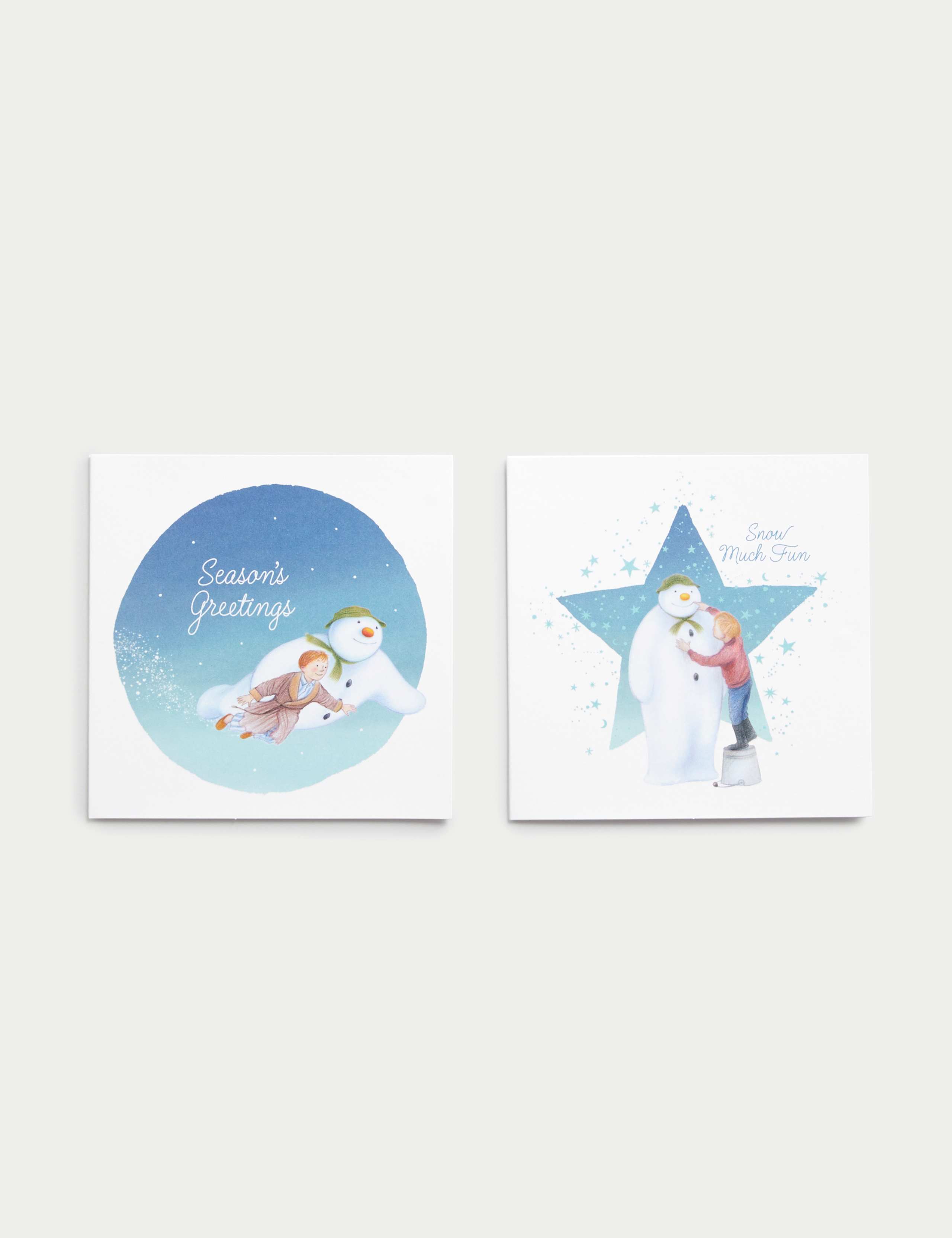 Prama Charity Christmas Cards – 'Christmas Post' Snowman, 10 Pack With Envelopes