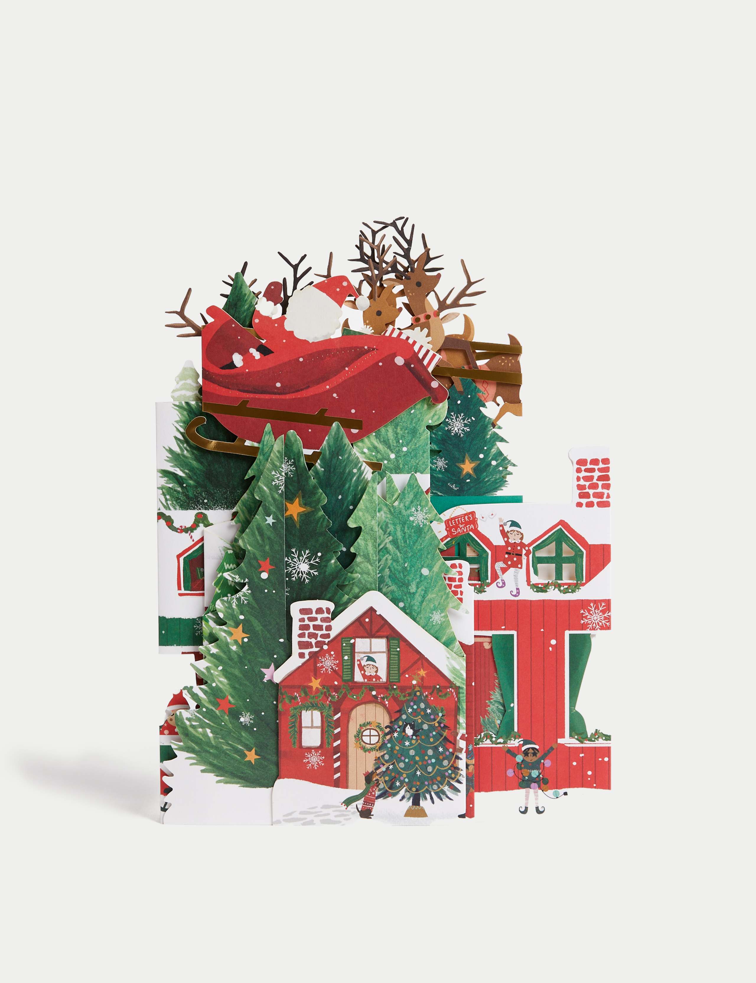 3D Santa's Workshop Charity Christmas Card 5 of 5