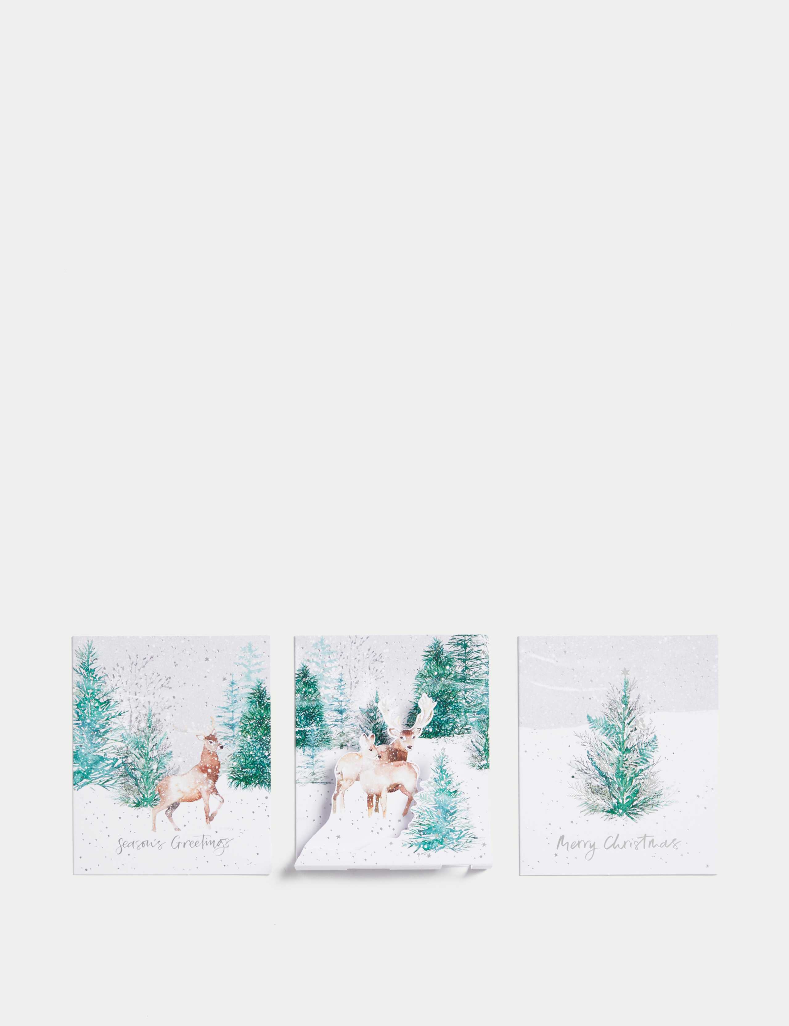 15 Charity Christmas Cards - Winter Stags with 3D Design 2 of 5