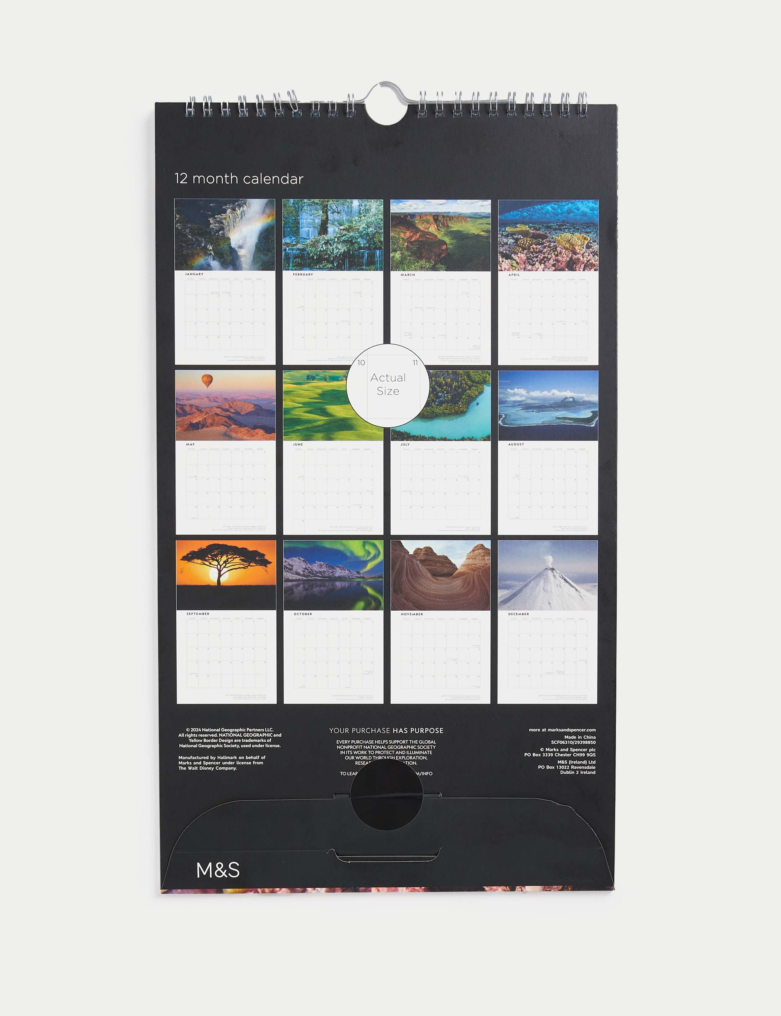 2025 Medium Calendar - National Geographic Natural Planet 5 of 6