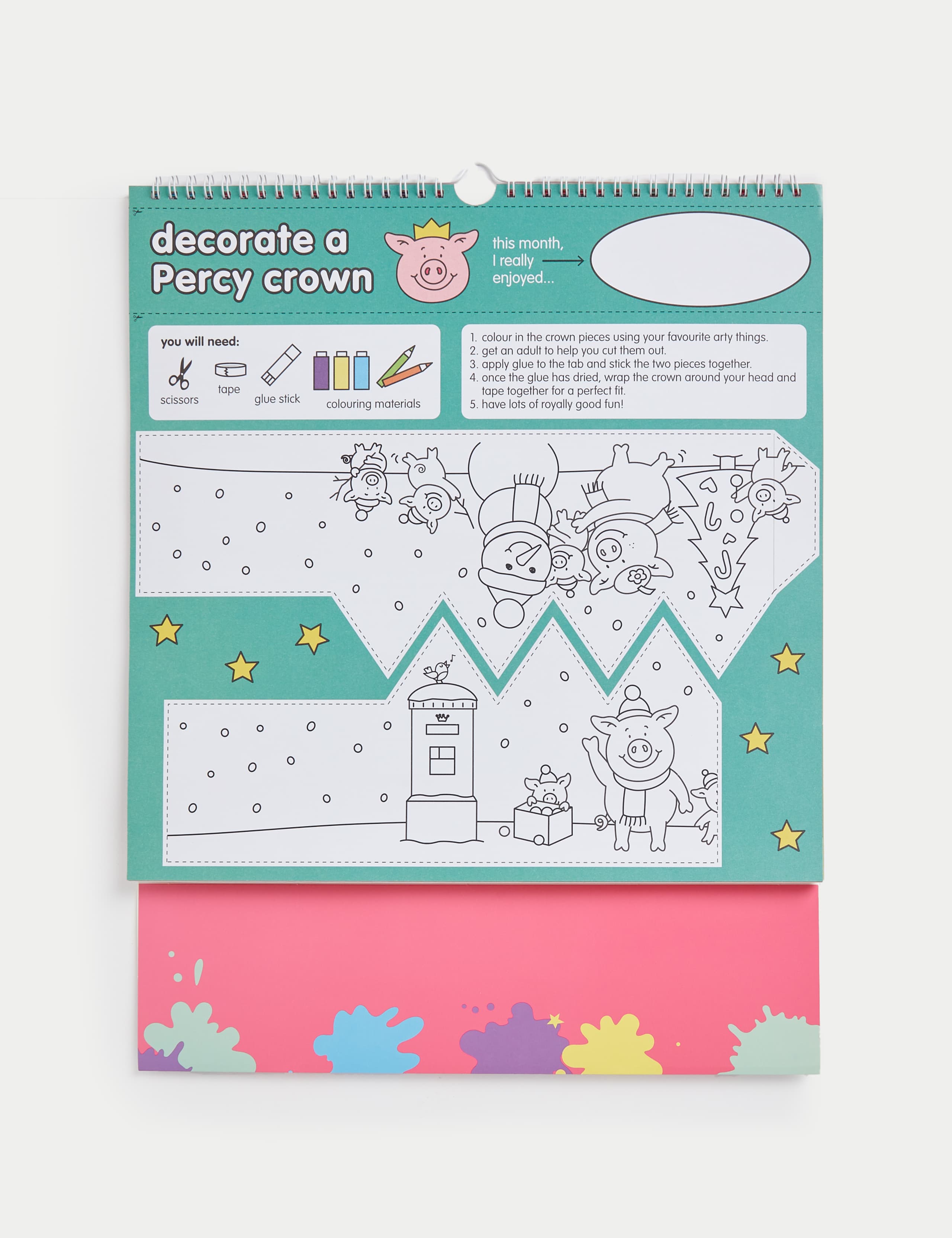2025 Large Calendar & Family Organiser with Pen - Percy Pig™ 4 of 7