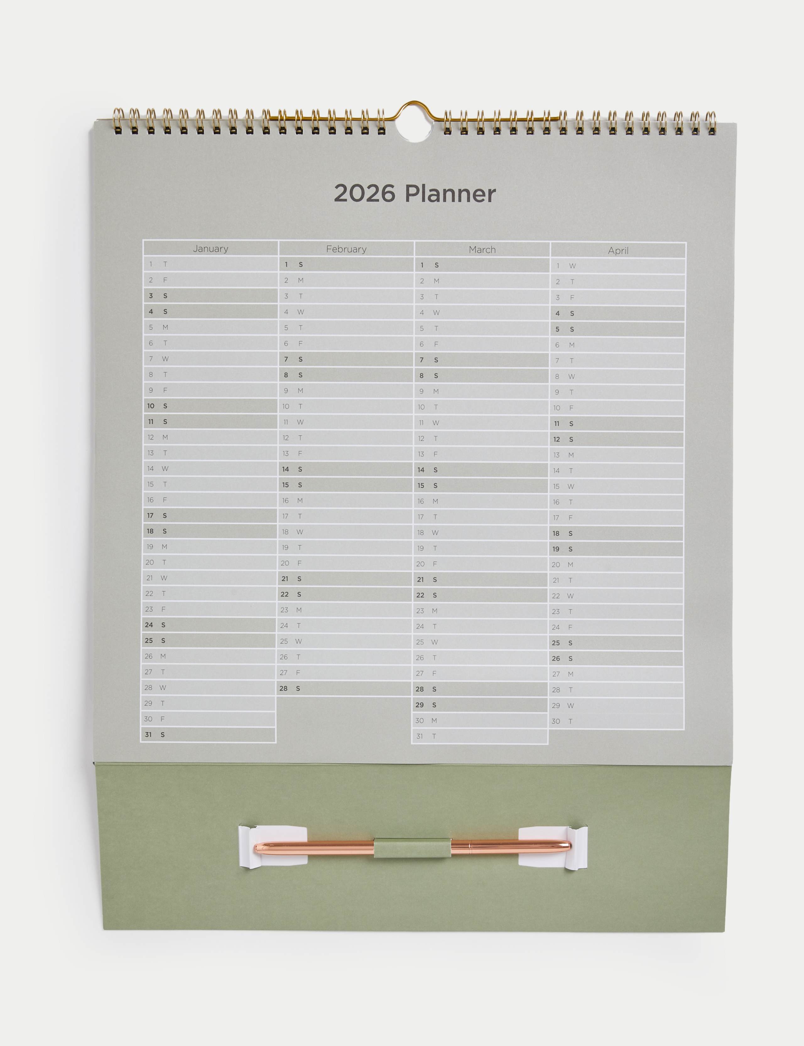 2025 Large Calendar with Pen - The National Gallery 4 of 5
