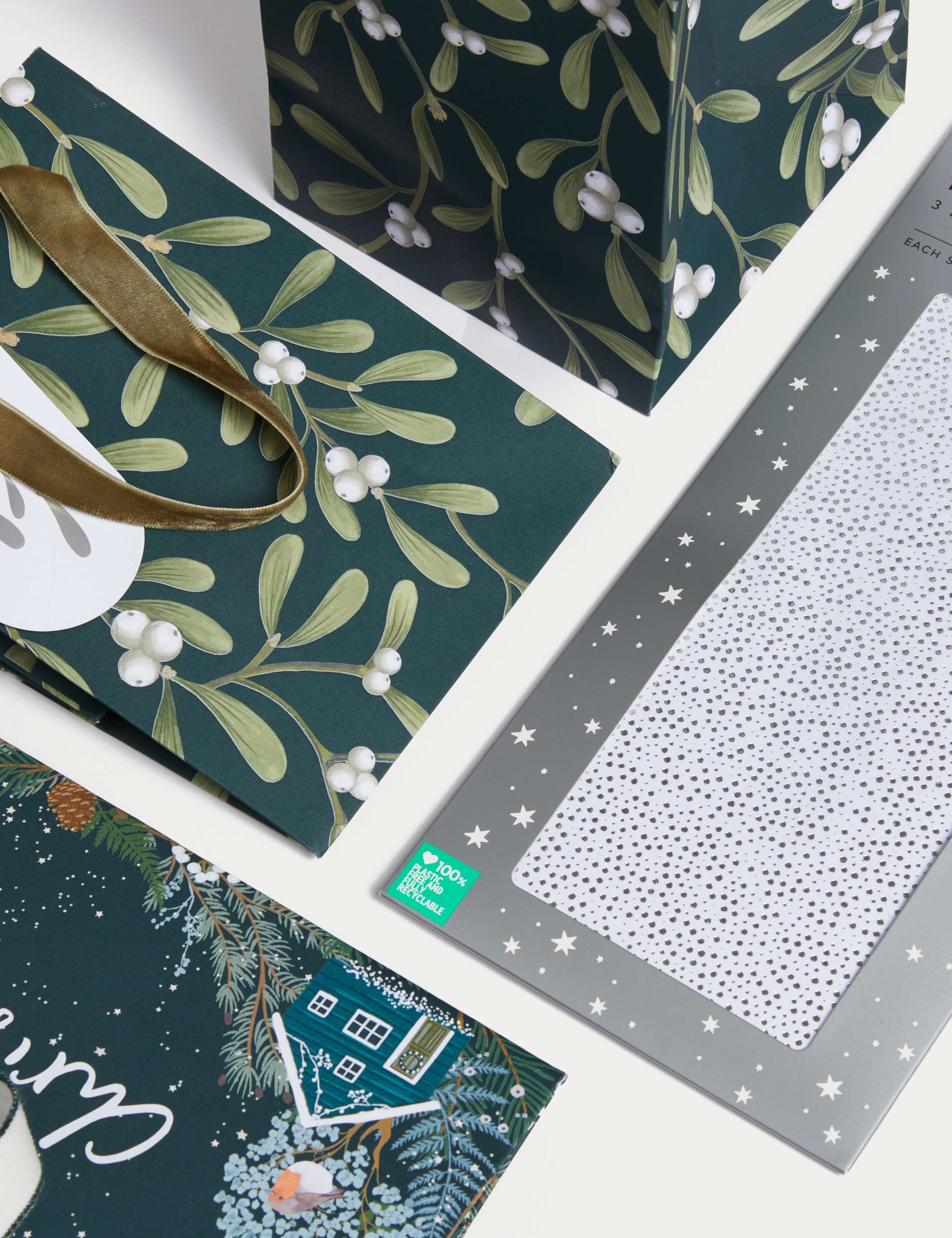 Christmas Gift Bags & Tissue Paper - Mistletoe Designs 3 of 3