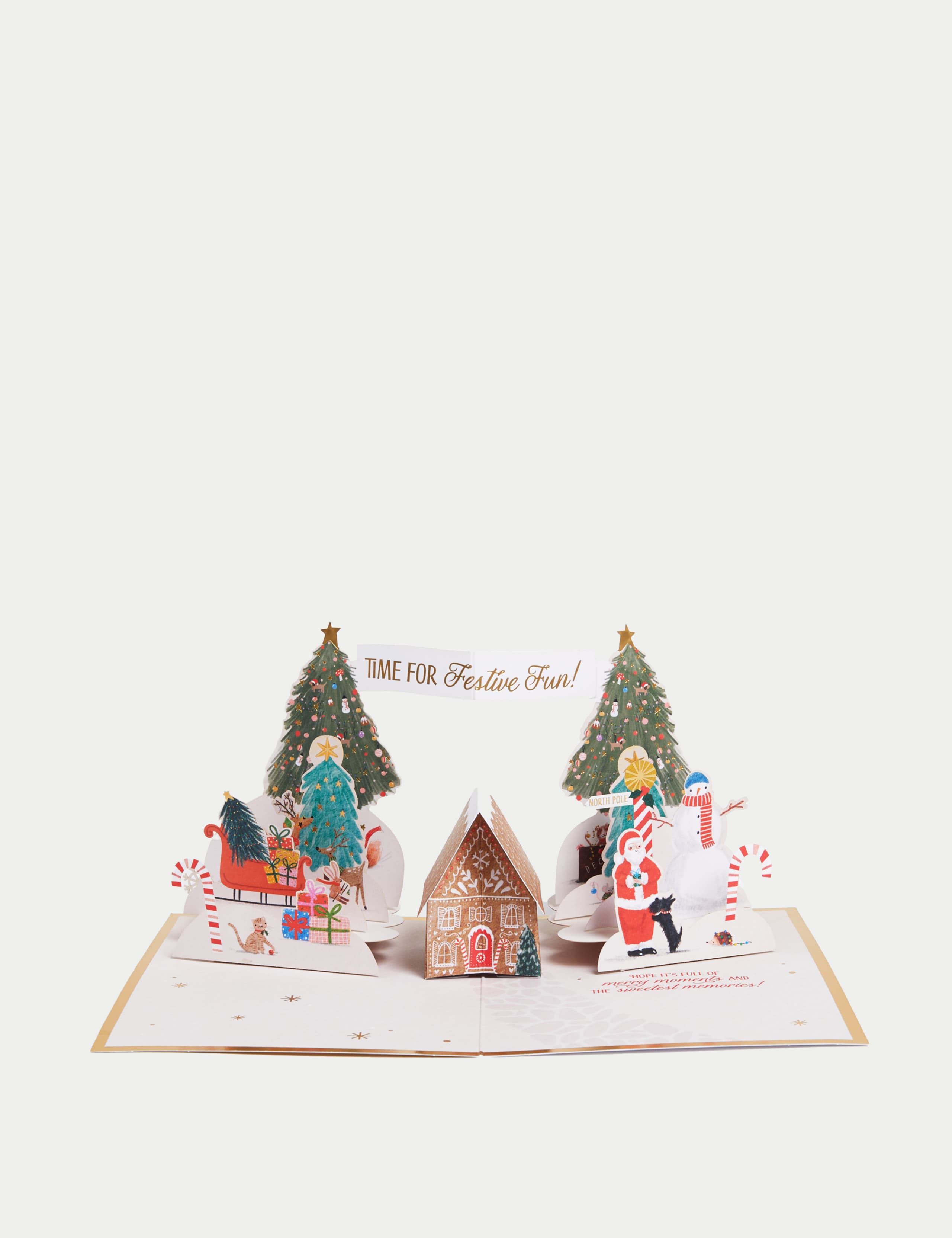 3D Pop-Up Festive Wonderland Charity Christmas Card 1 of 4