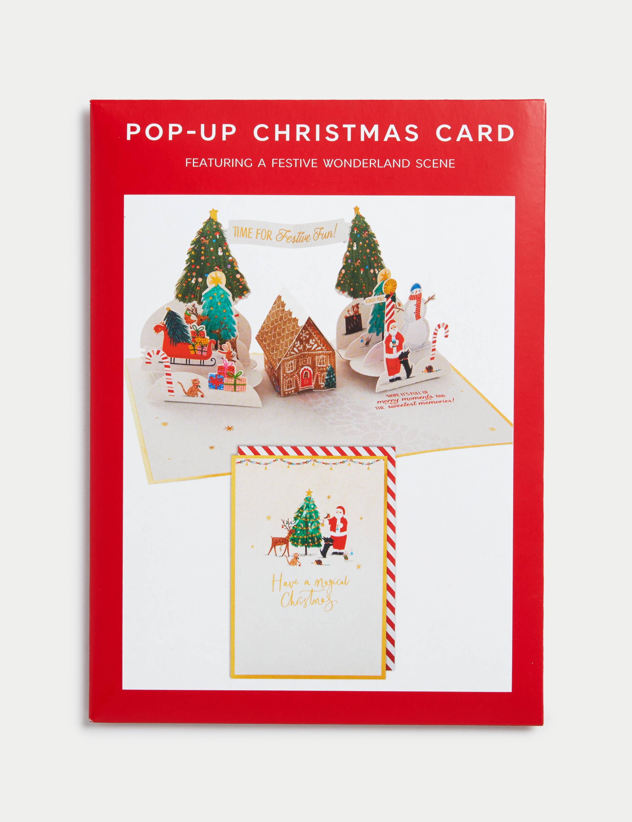 3D Pop-Up Festive Wonderland Charity Christmas Card 3 of 4