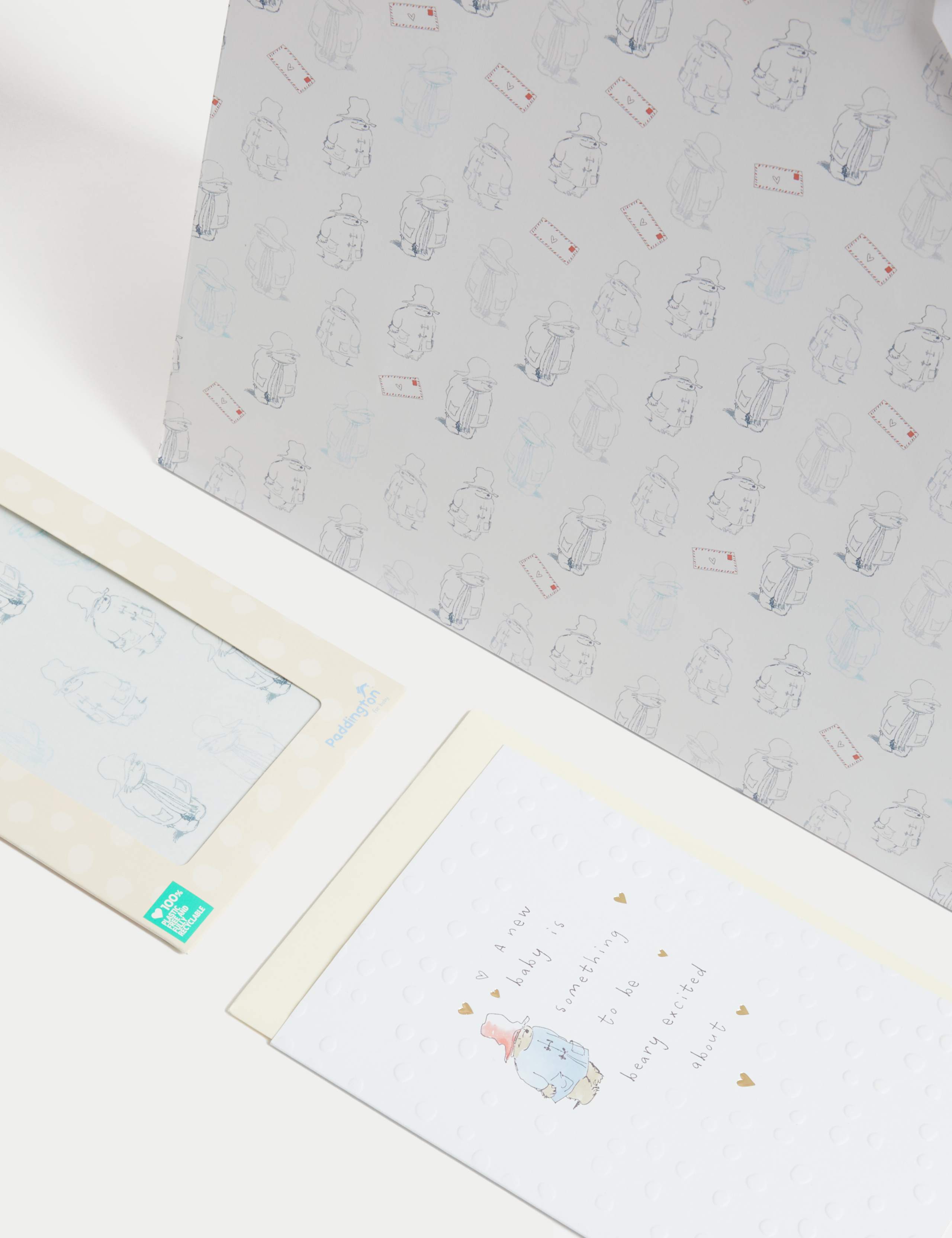 Paddington™ Gift Wrap Set With New Baby Card, Gift Bag & Tissue 3 of 3