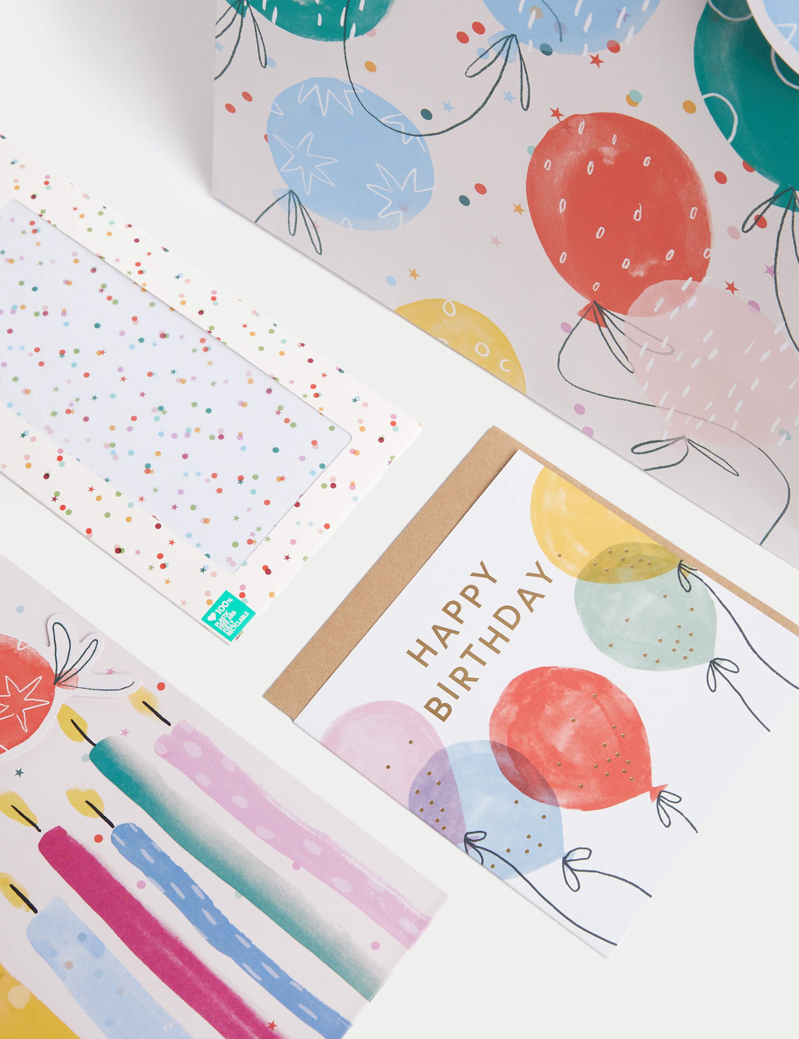Colourful Gift Wrap Set With Birthday Card, Gift Bags & Tissue 3 of 4