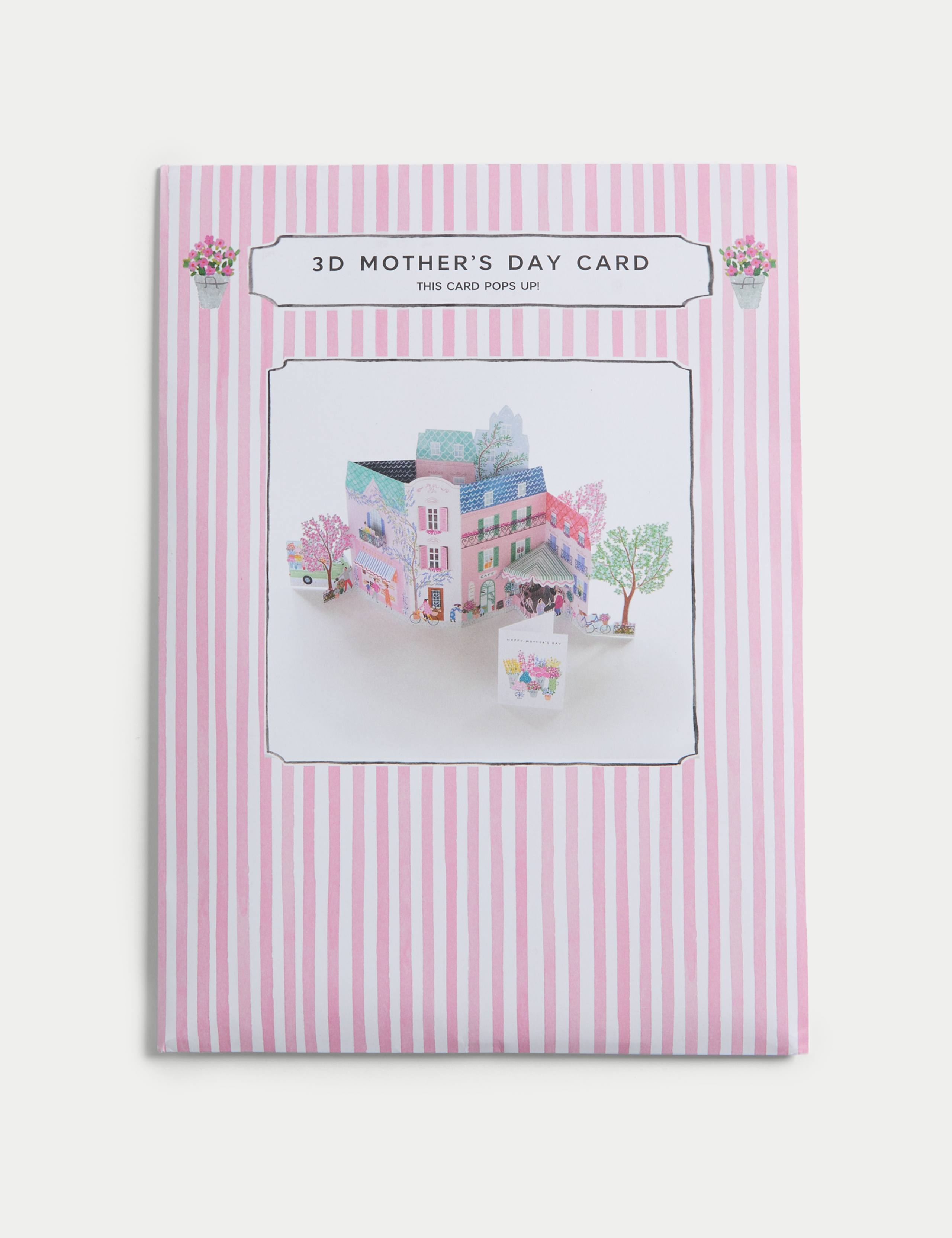 3D Pop Up Mother's Day Card - French Scene Design 3 of 7