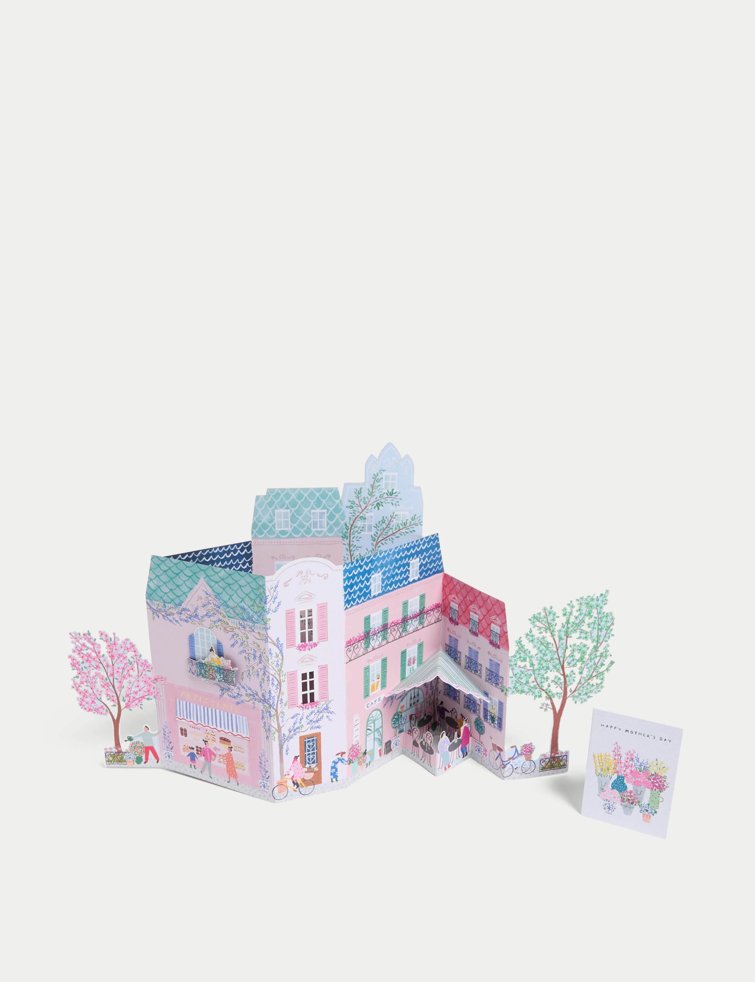 3D Pop Up Mother's Day Card - French Scene Design 7 of 7