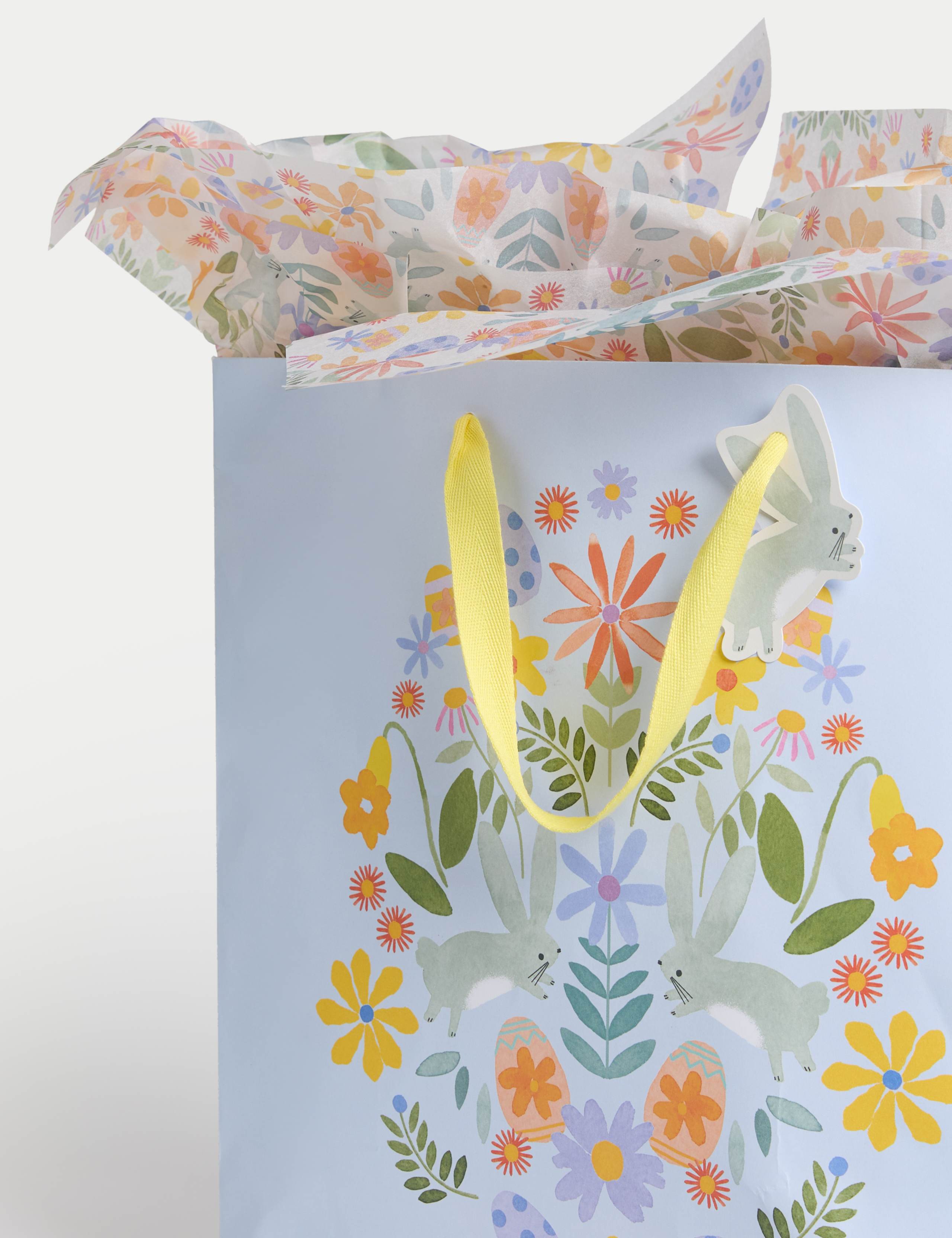 Easter Bunny Gift Wrap Set with 3D Card, Gift Bag & Tissue 2 of 4