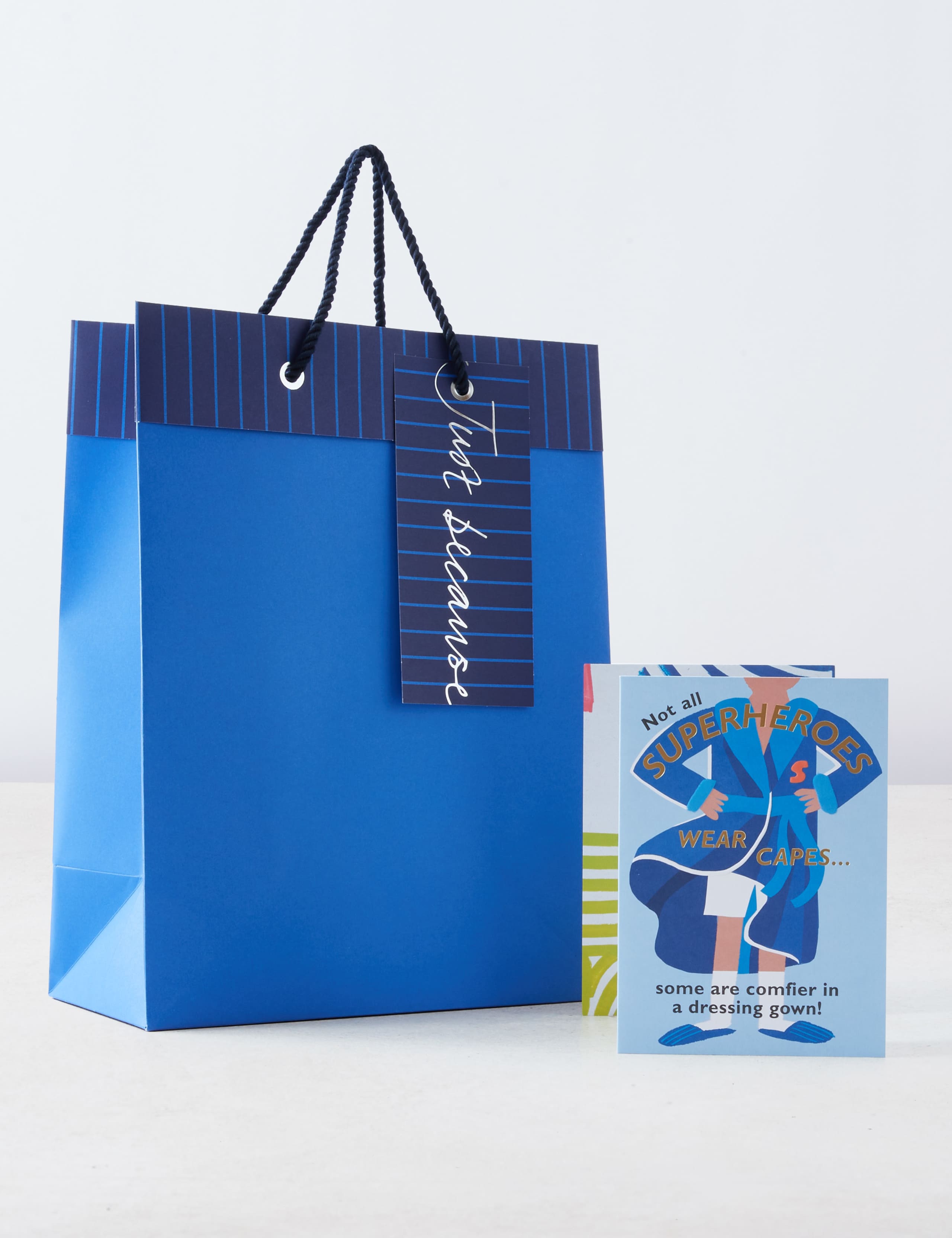 Superhero Father’s Day Card & Blue Gift Bag Duo 1 of 4