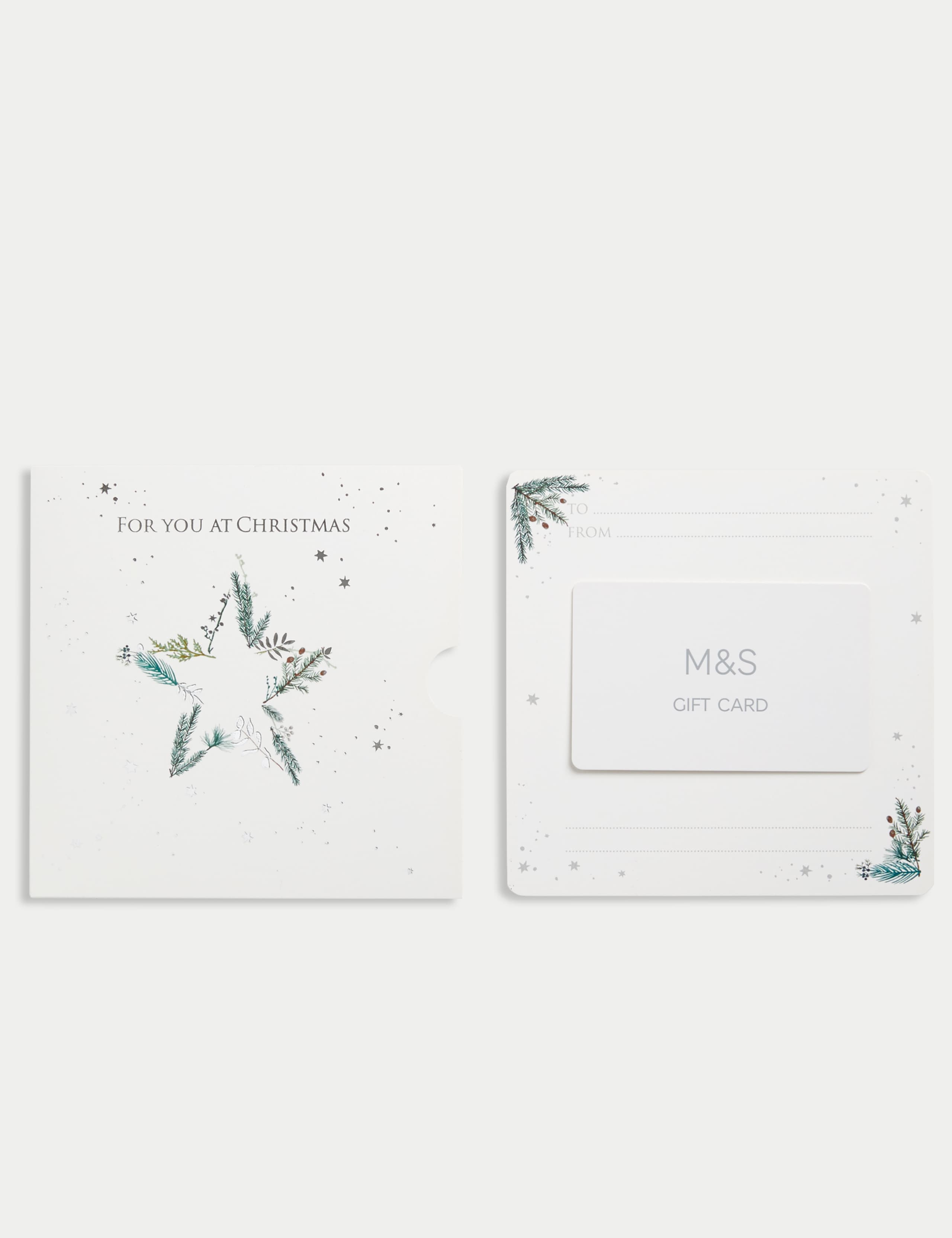 Xmas Silver Star Gift Card 3 of 6