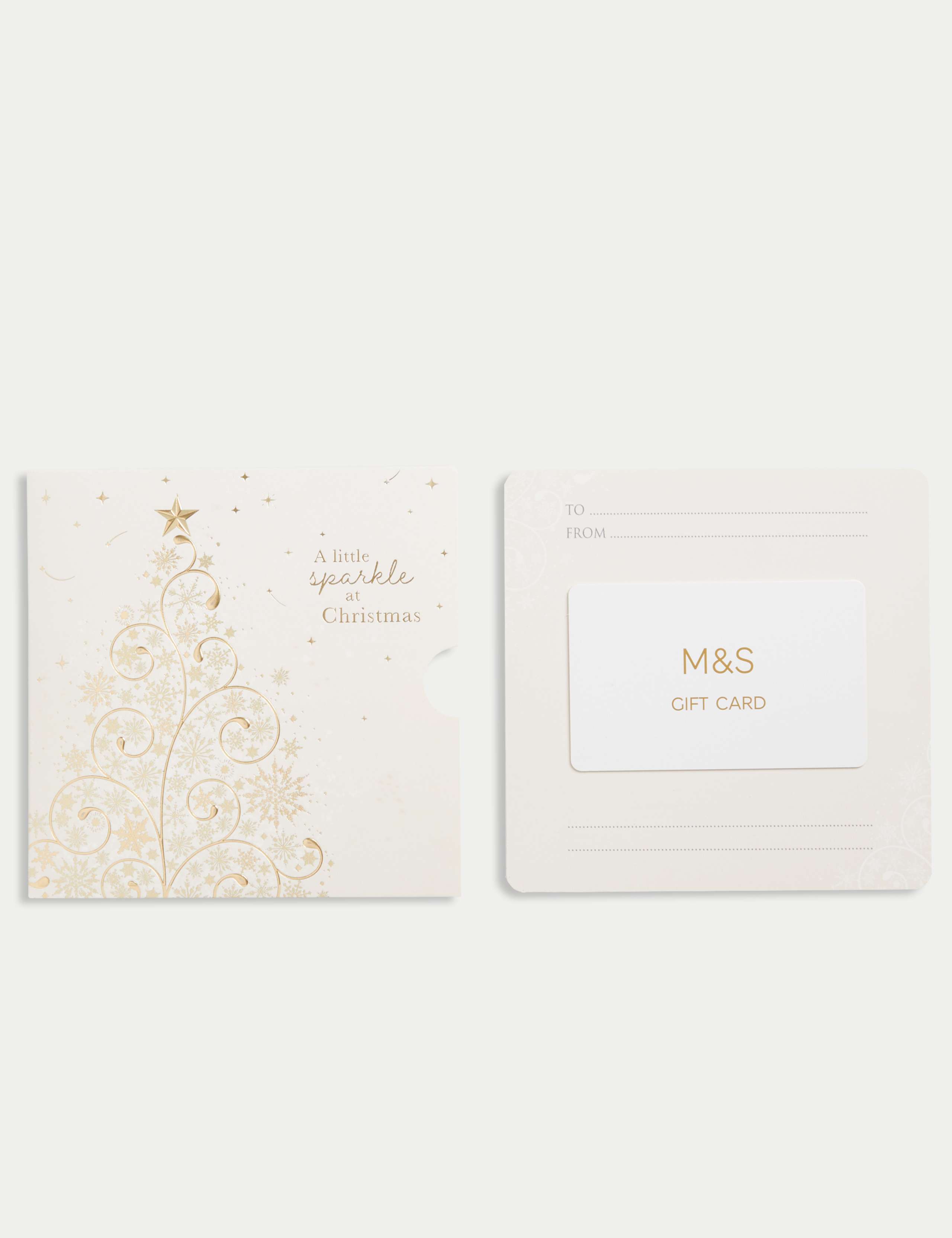 Xmas Gold Tree Gift Card 3 of 5