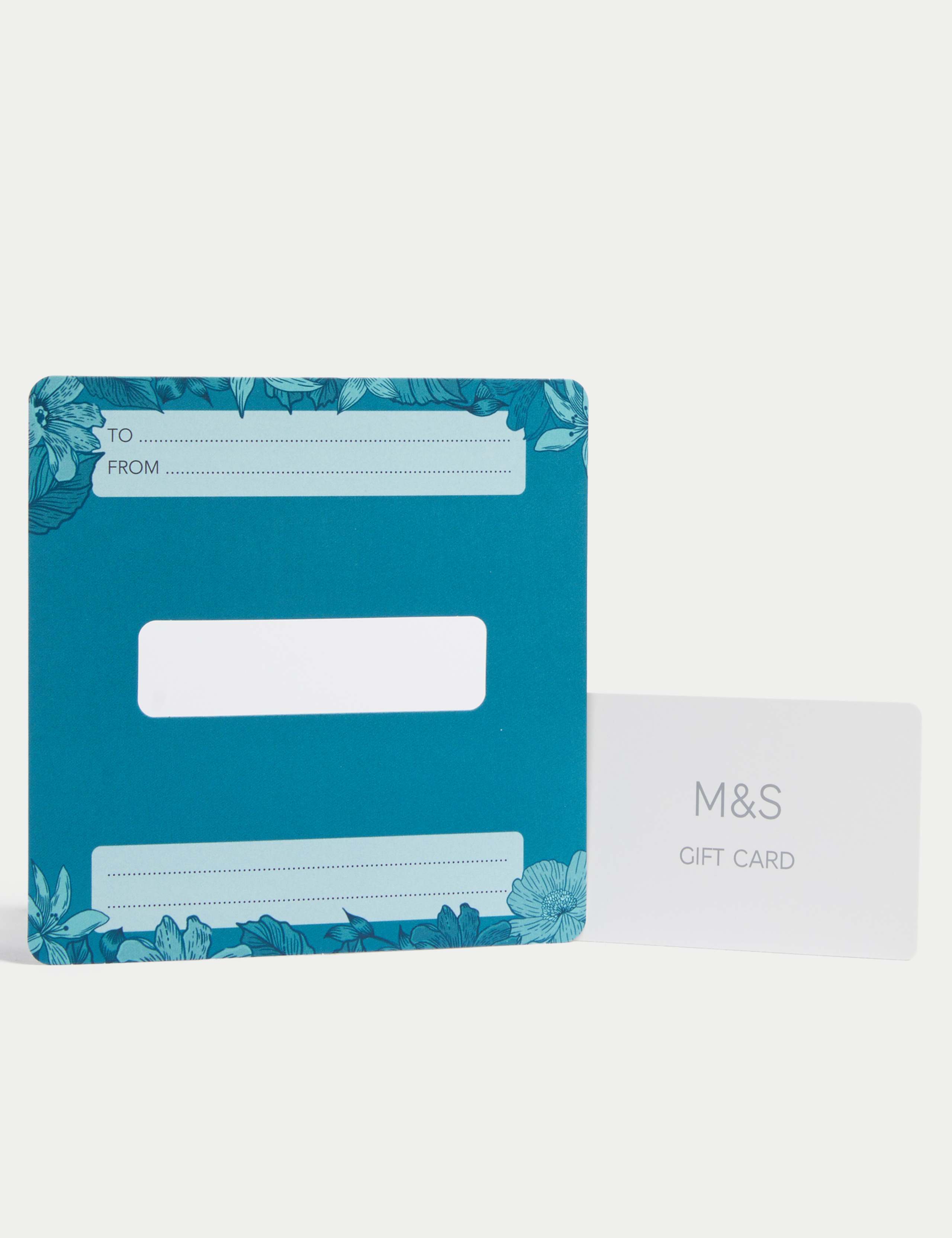 Blue Foliage Gift Card 3 of 4