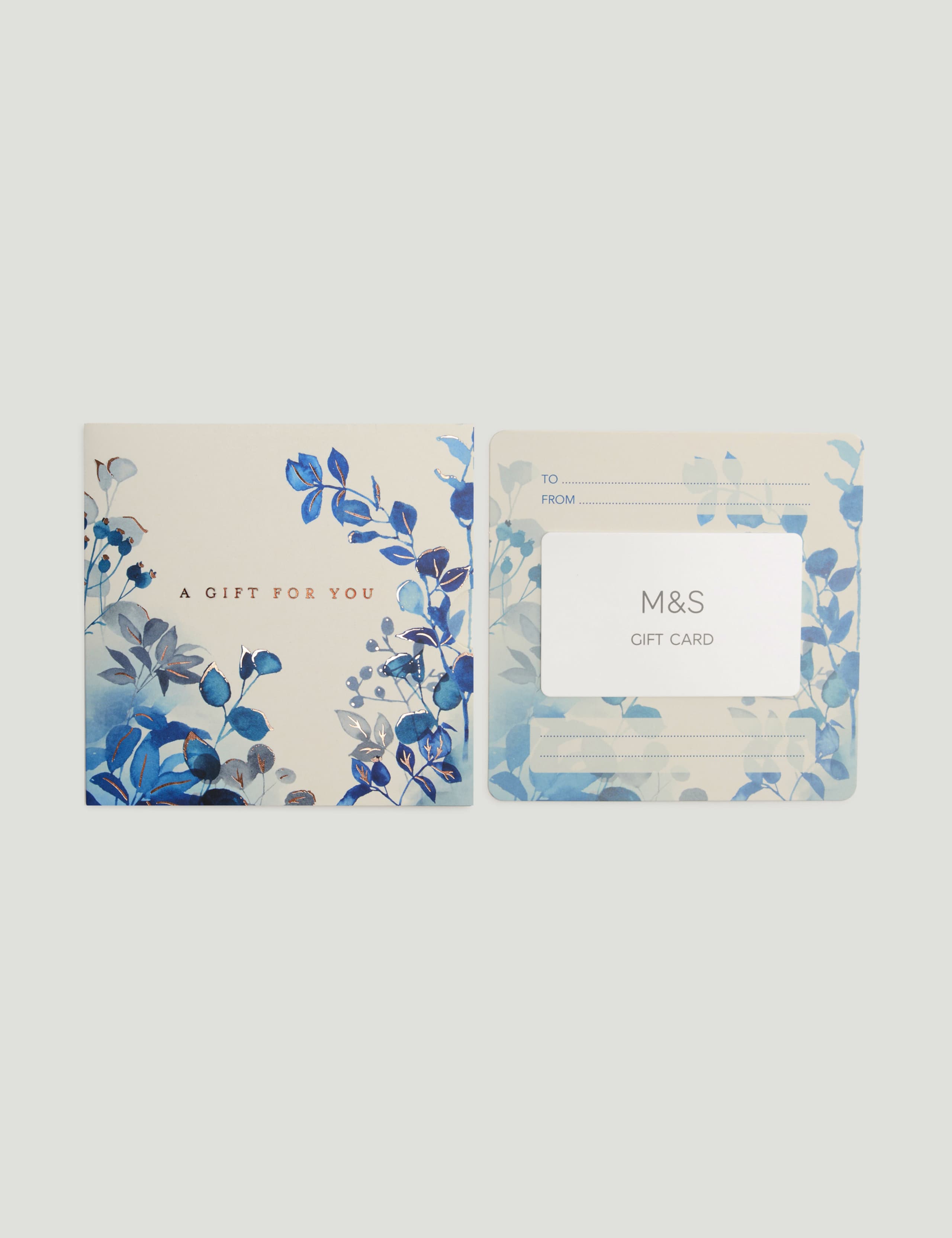 Blue Foliage Gift Card 3 of 4