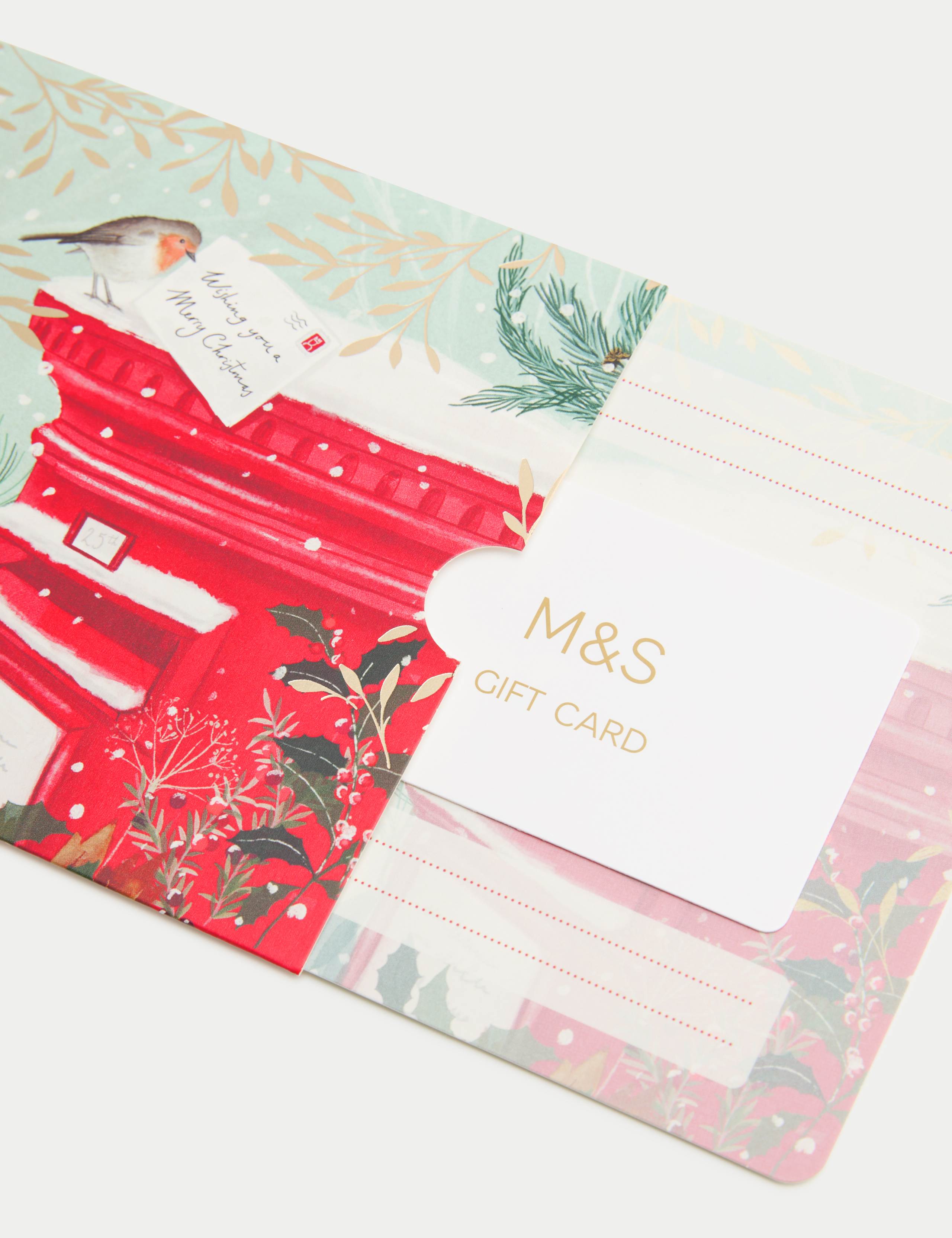 Christmas Robin Post Box Gift Card 2 of 4