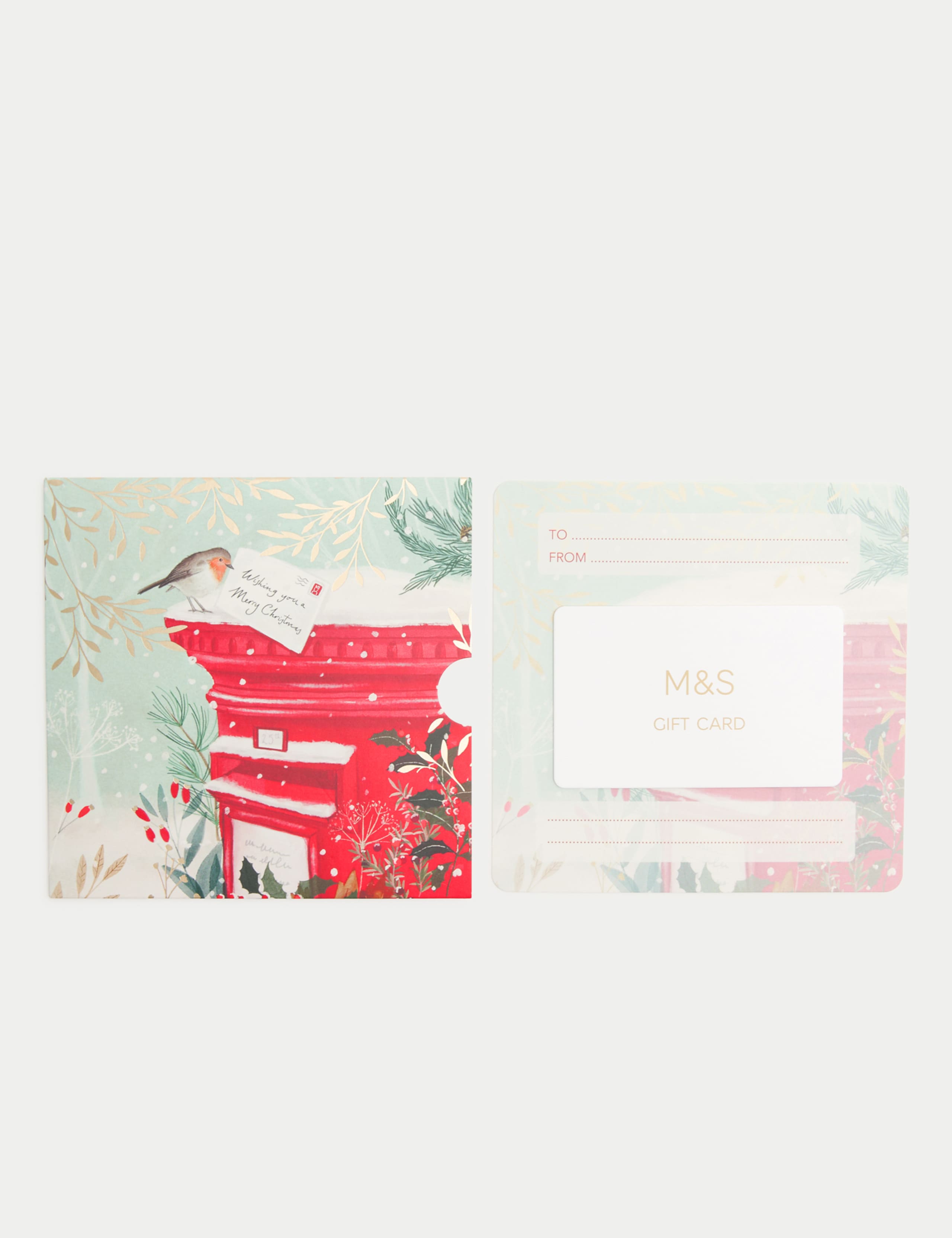 Christmas Robin Post Box Gift Card 3 of 4