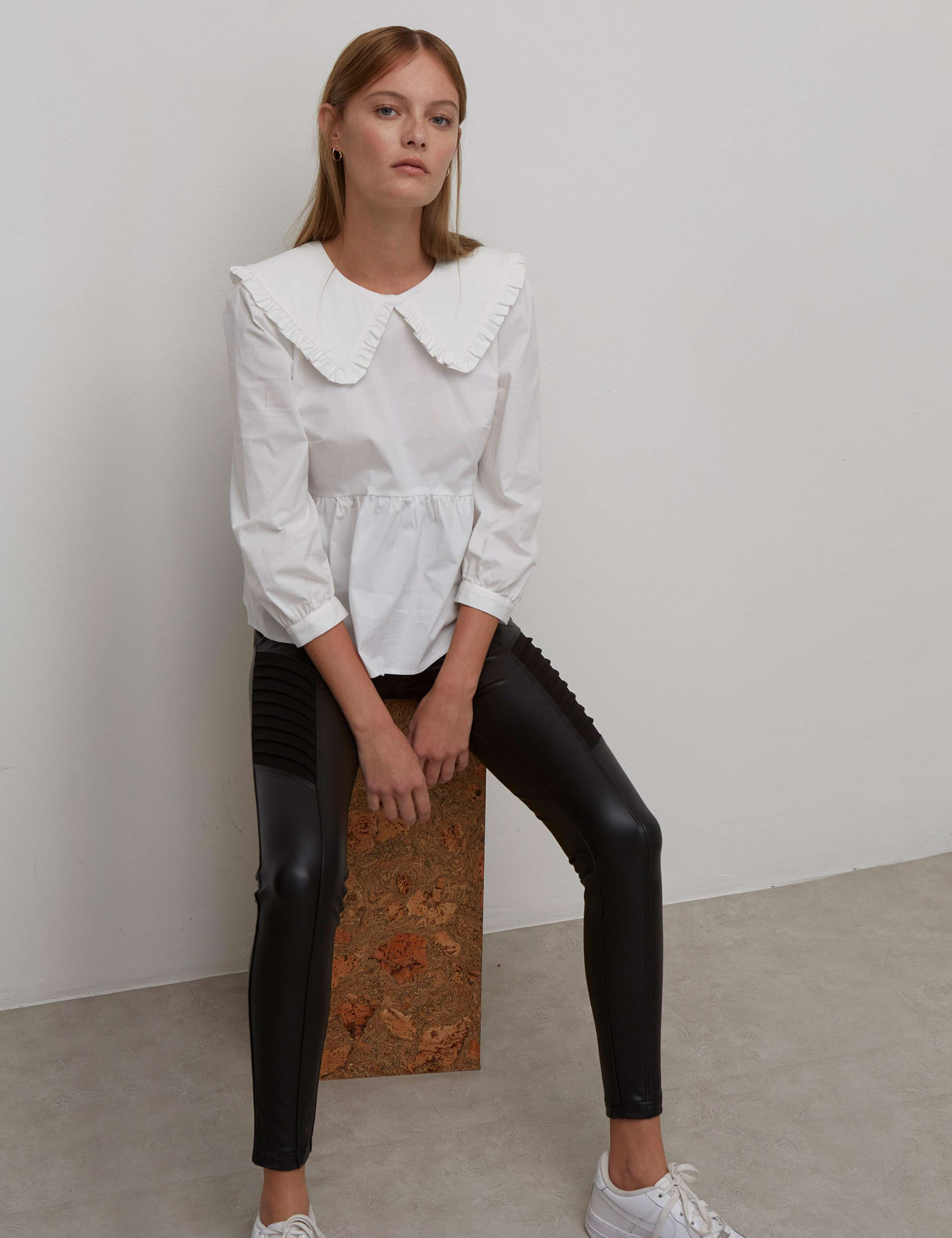 Faux Leather High Waisted Leggings 1 of 5