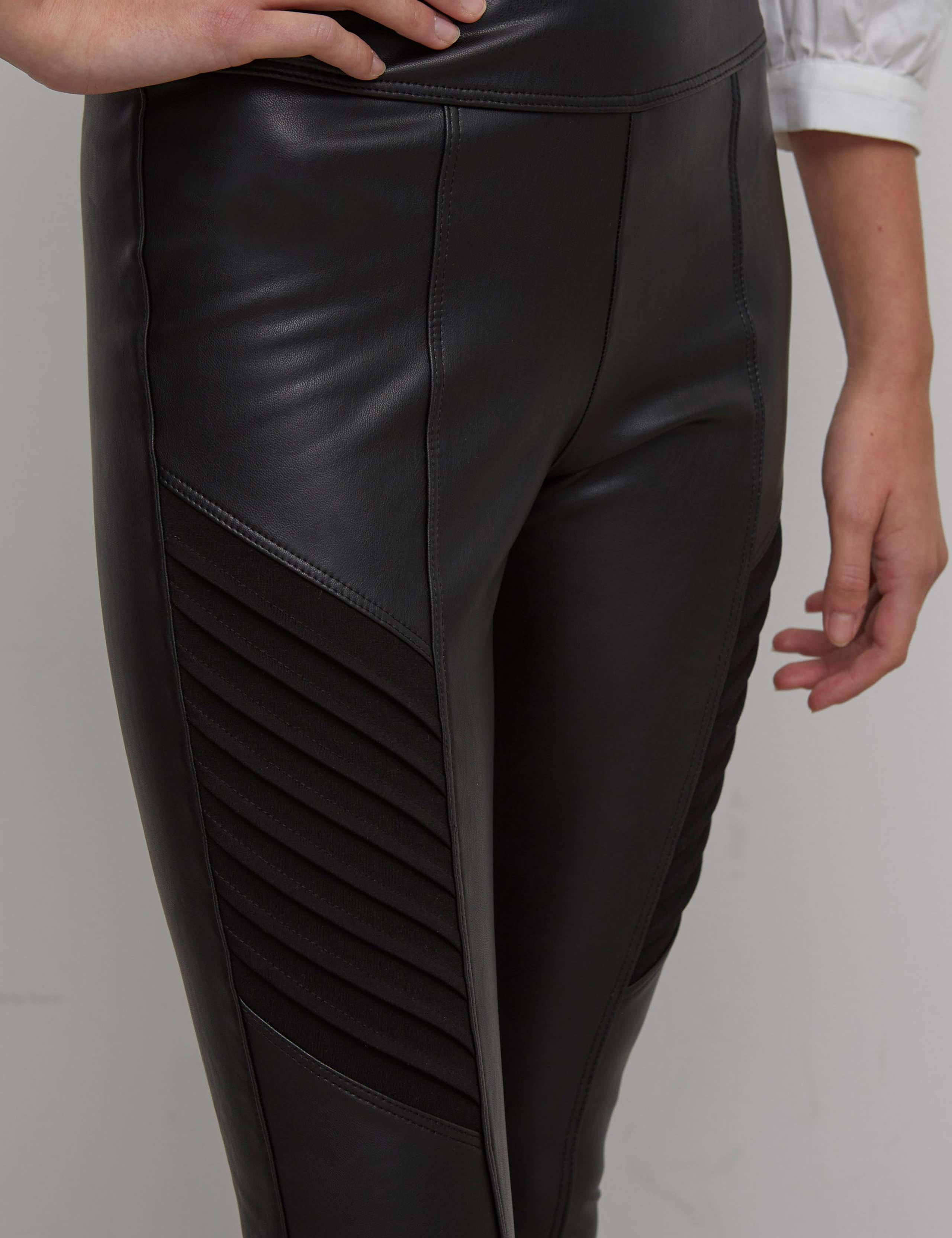 Faux Leather High Waisted Leggings 3 of 5