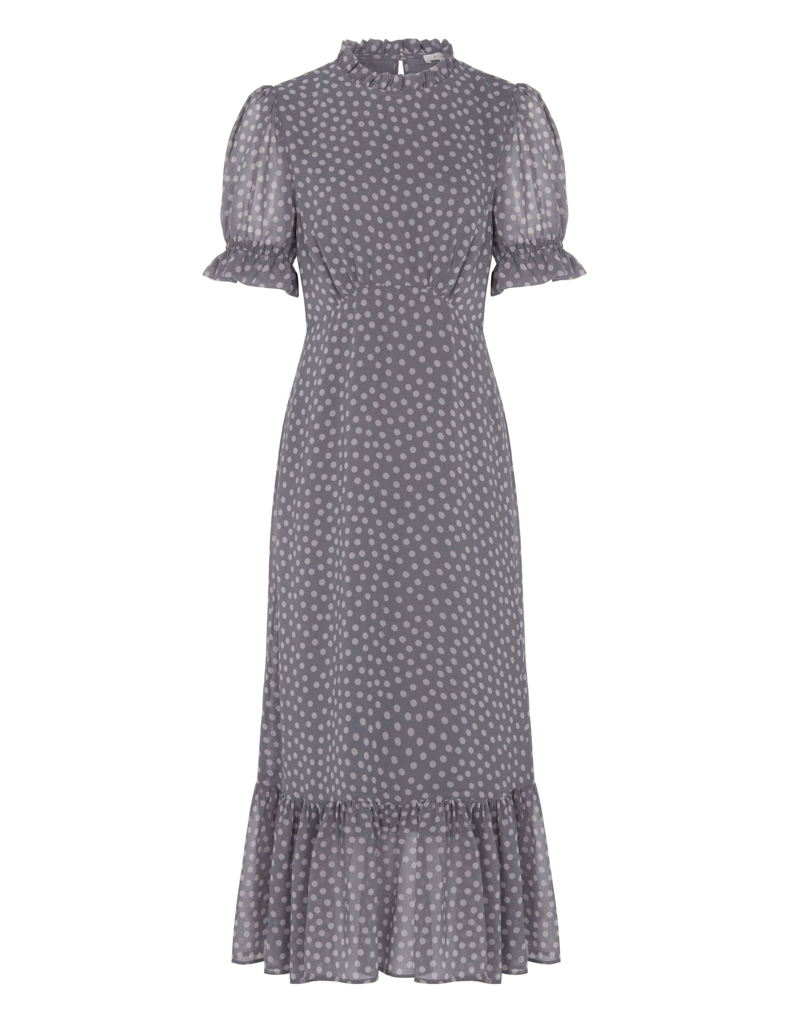 Chiffon Polka Dot Midaxi Tea Dress 2 of 5