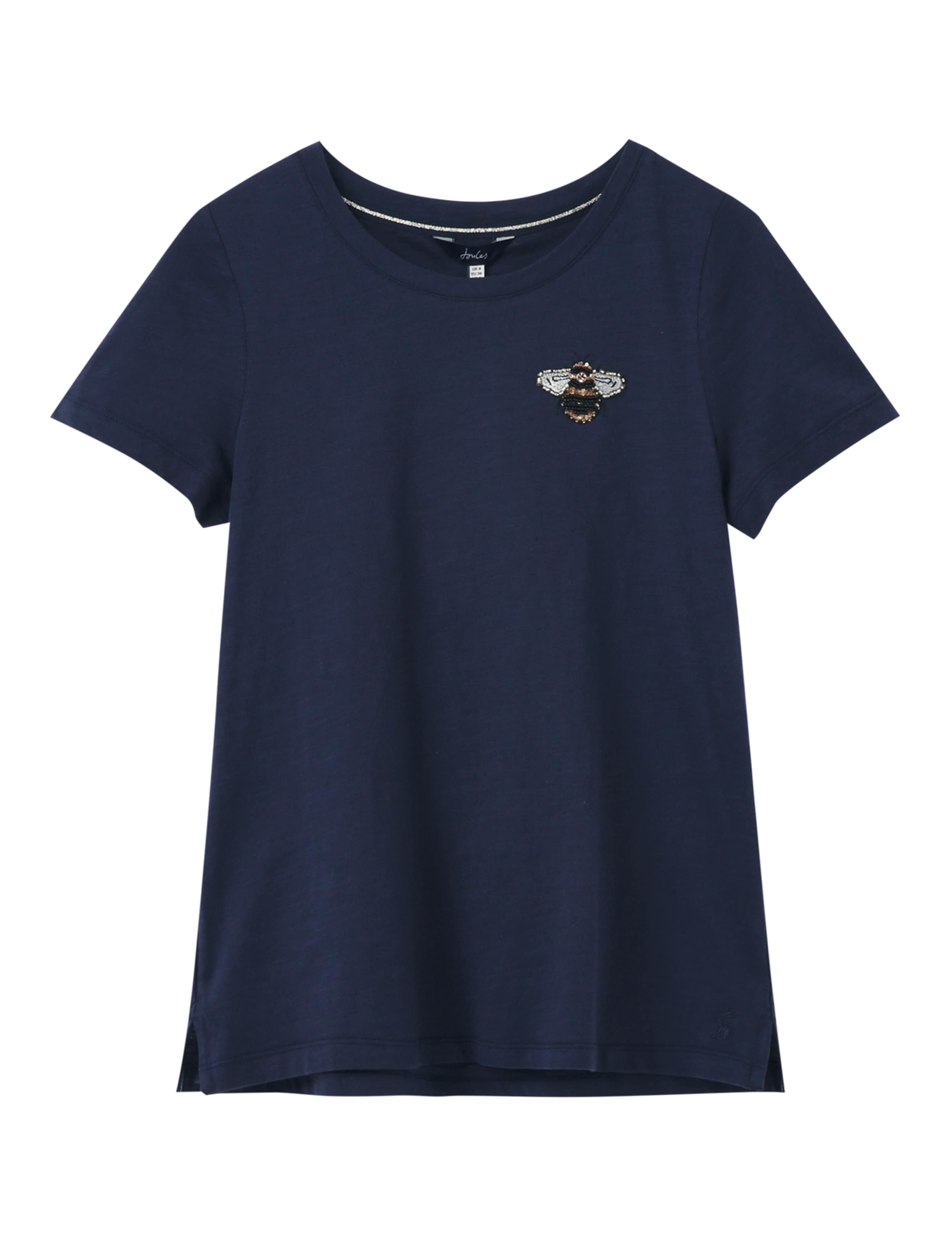 Pure Cotton Embellished Scoop Neck T-Shirt 2 of 5