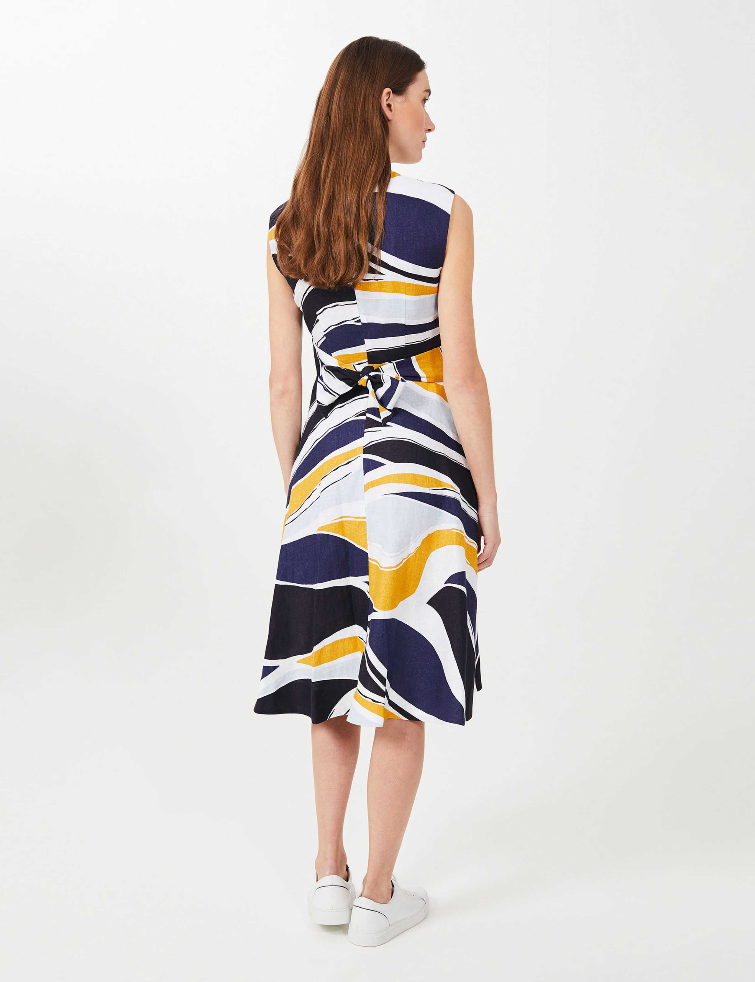 Twitchill Linen Printed Skater Dress 3 of 4