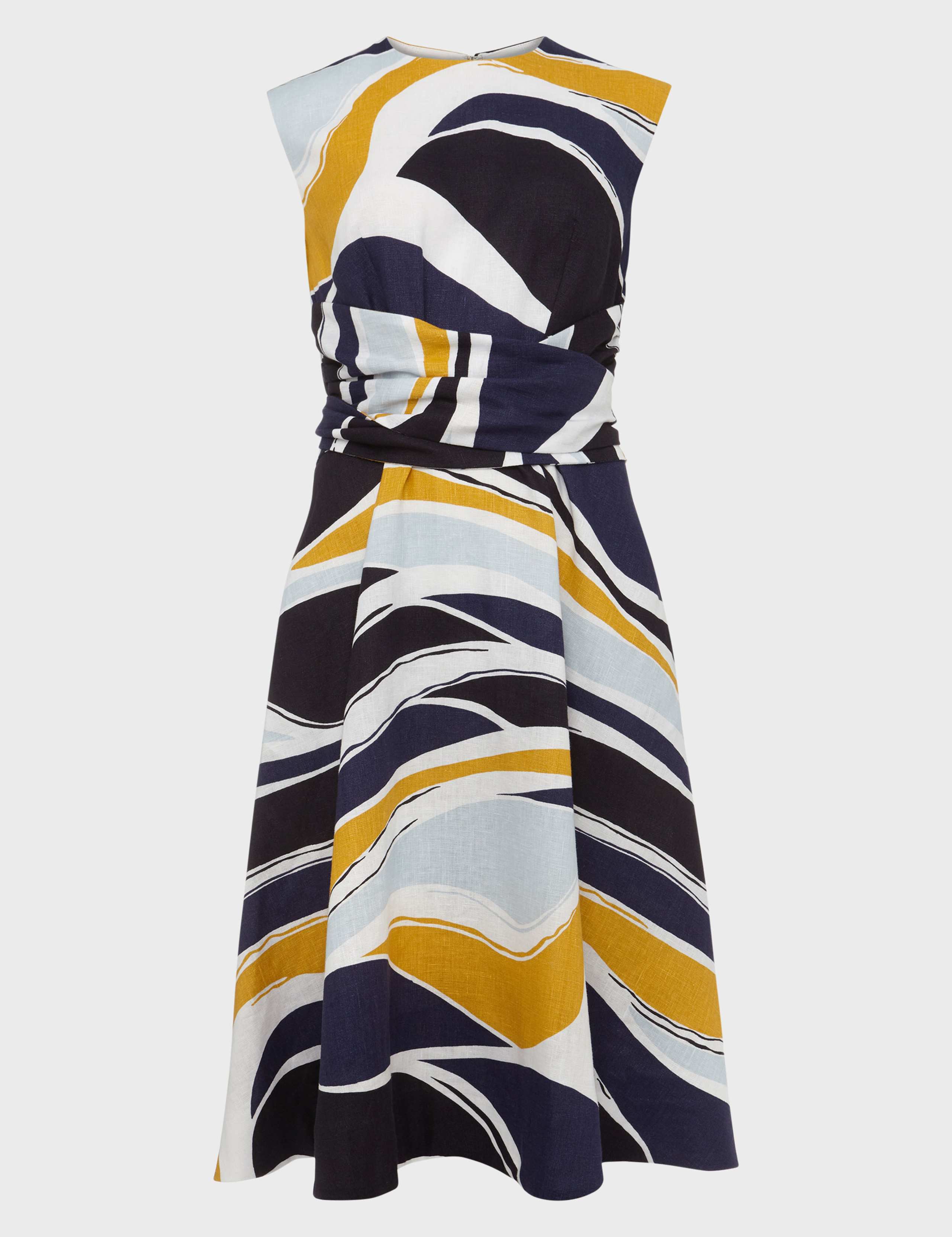 Twitchill Linen Printed Skater Dress 2 of 4