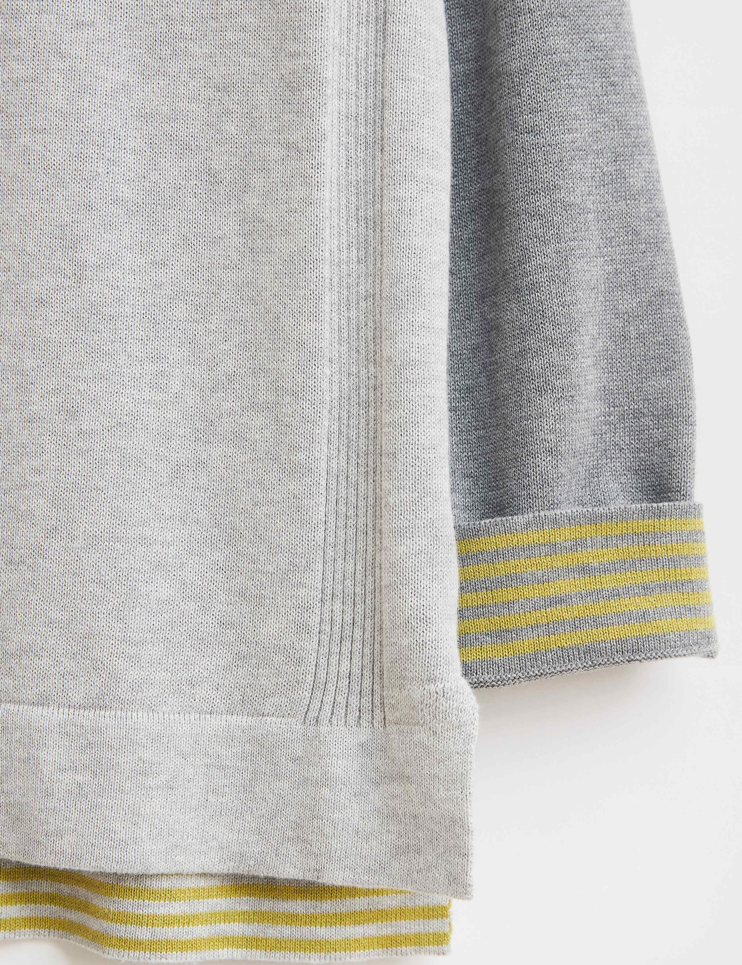 Cotton Rich Textured Crew Neck Jumper 4 of 4