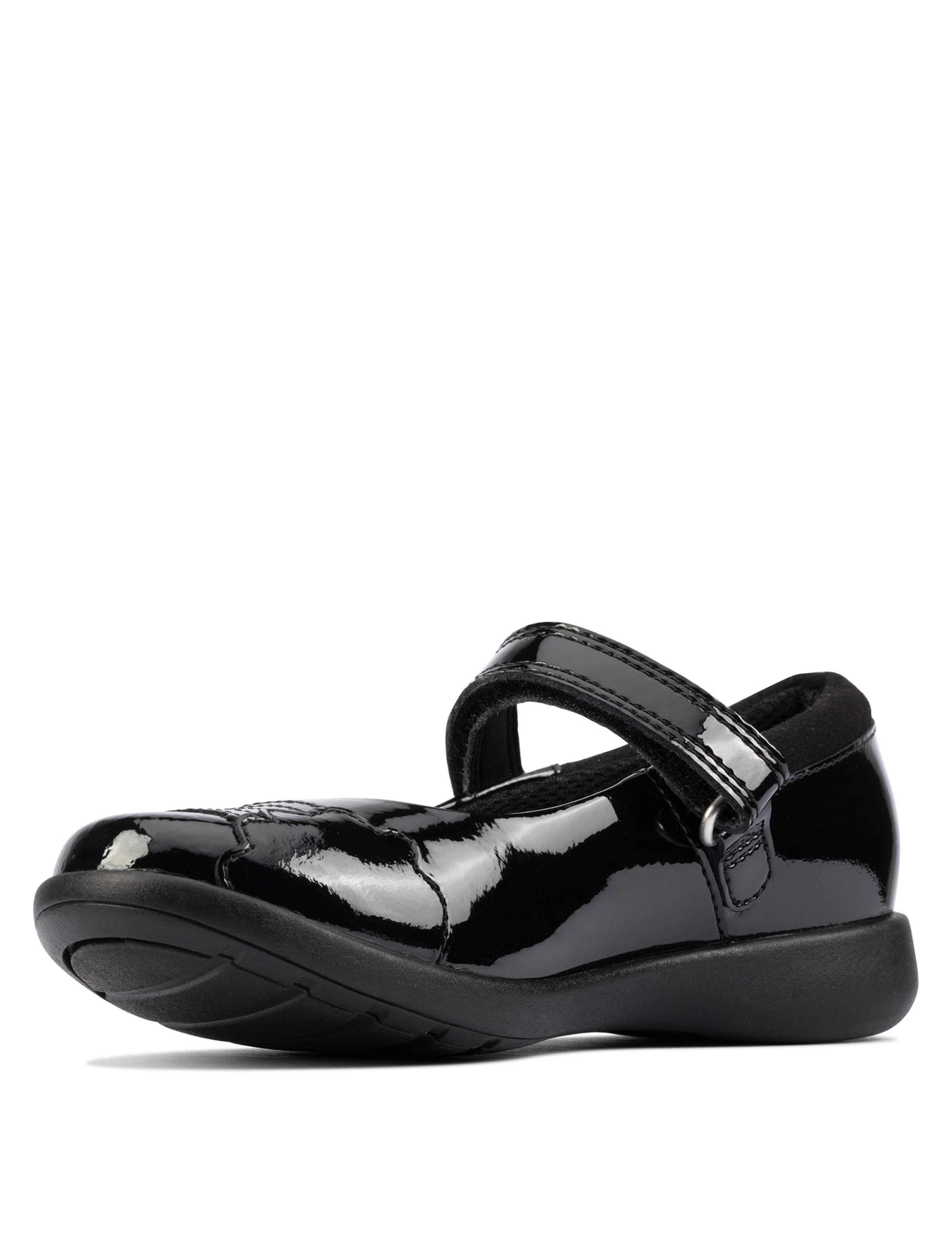 Kids' Leather Riptape Mary Jane Shoes (Kid shoe 10-2.5) 4 of 5