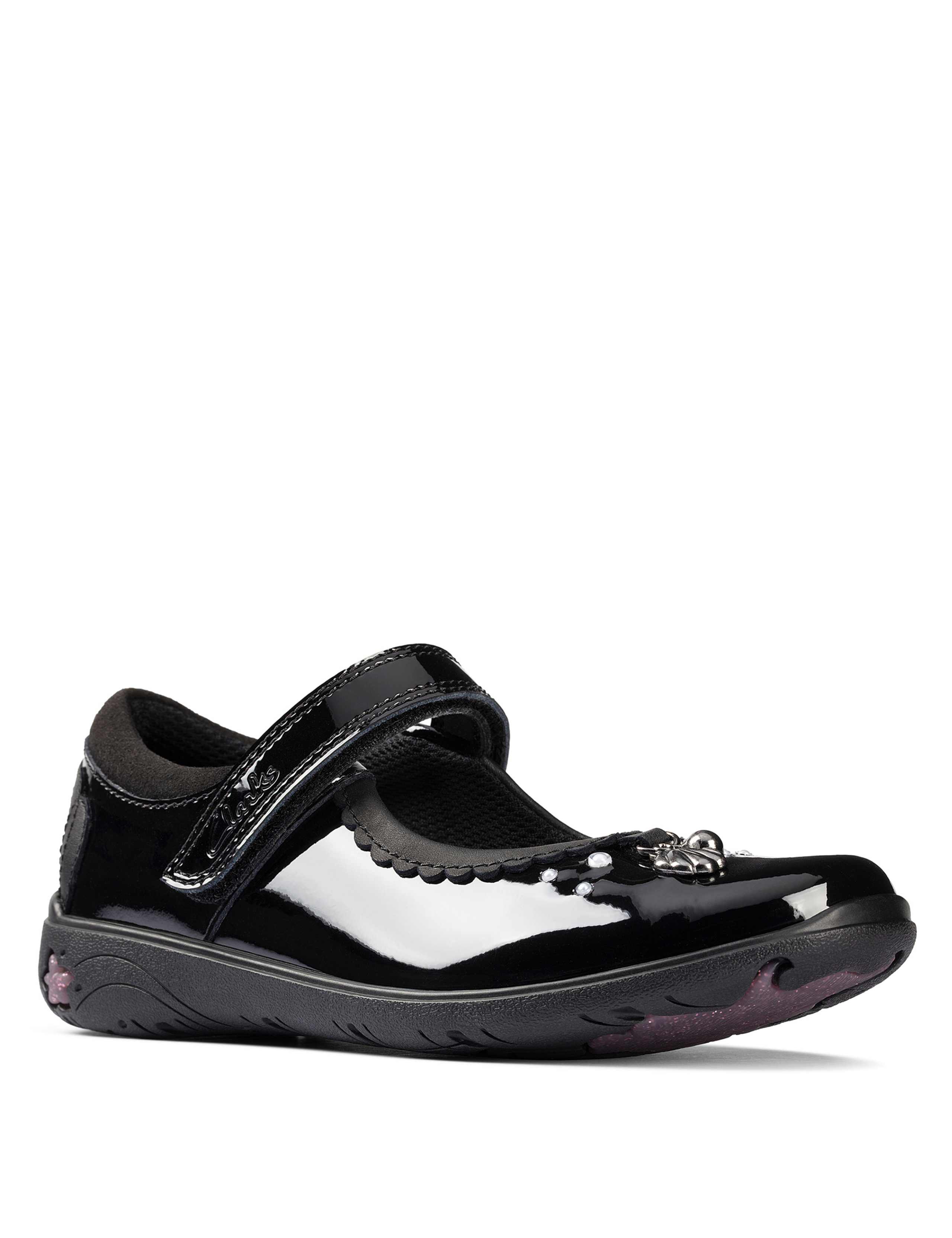 Kids' Leather Riptape Mary Jane Shoes (Kid size 10-2.5) 1 of 5