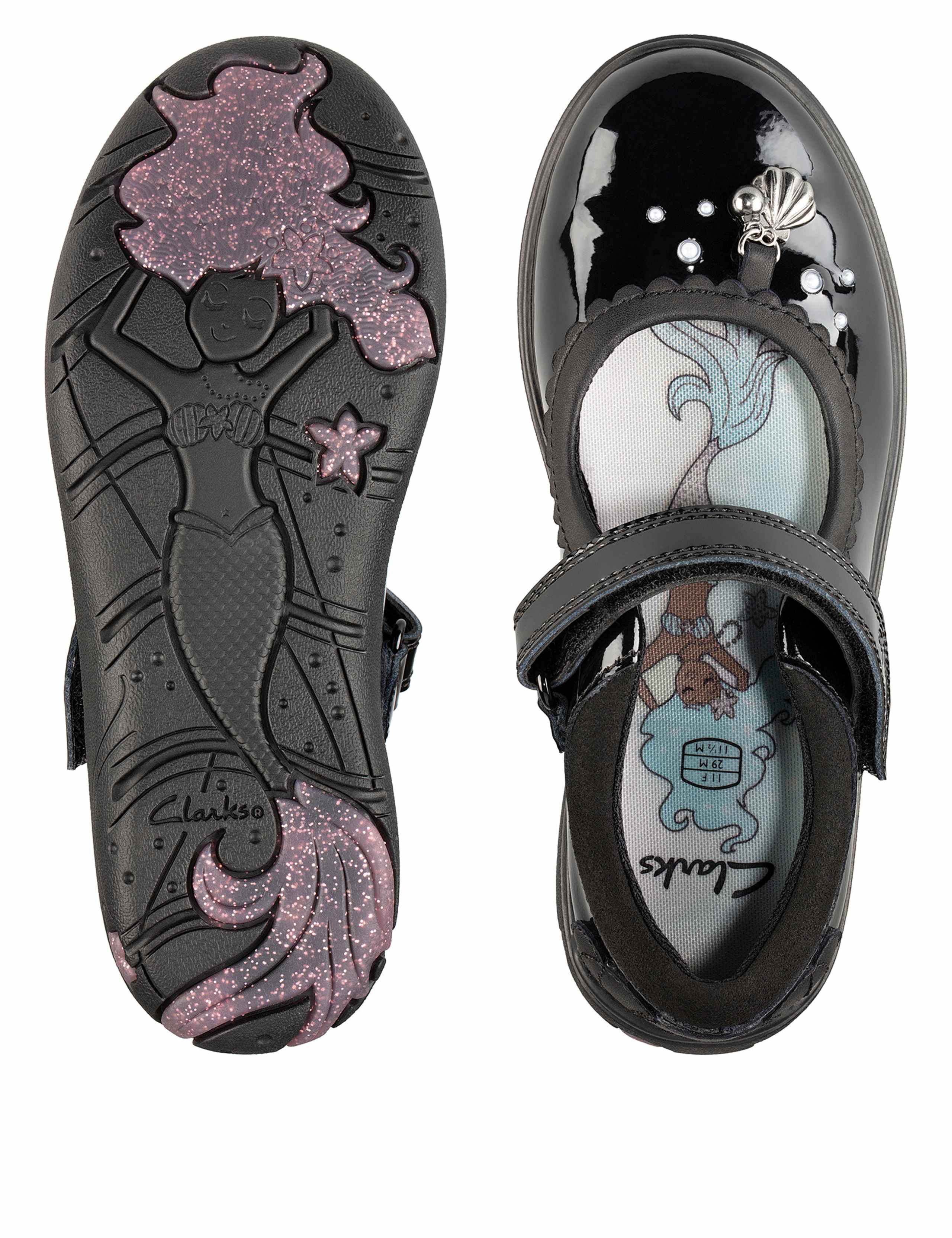Kids' Leather Riptape Mary Jane Shoes (Kid size 10-2.5) 2 of 5