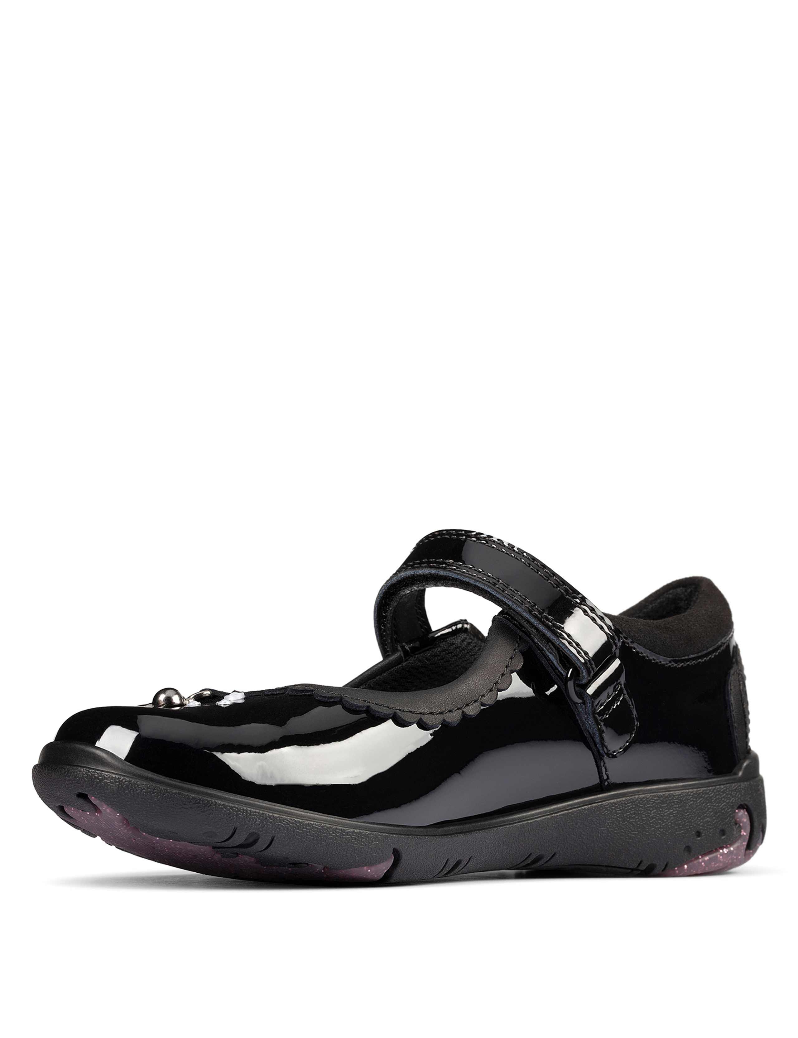 Kids' Leather Riptape Mary Jane Shoes (Kid size 10-2.5) 4 of 5