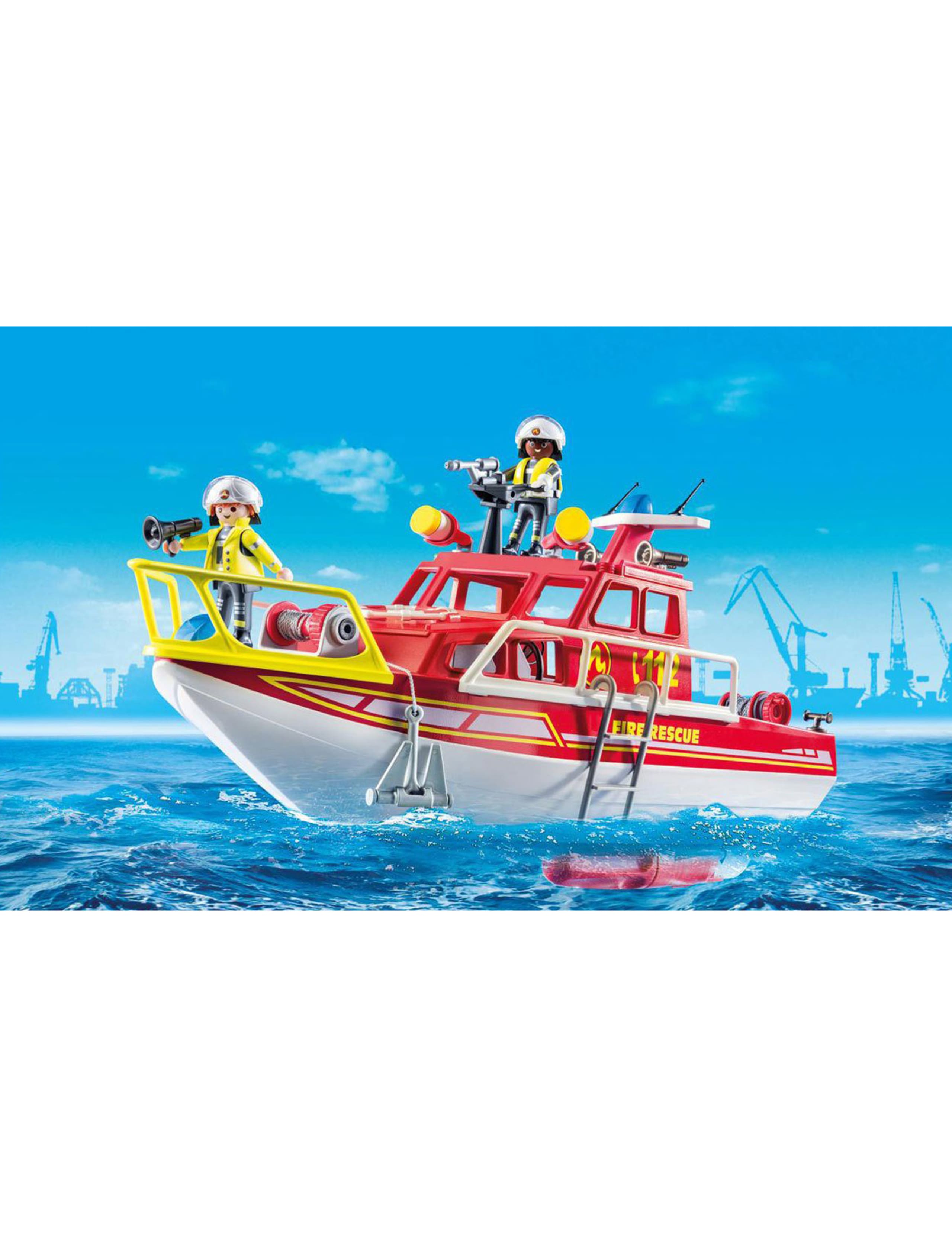 City Action Floating Fire Rescue Boat Toy (4-10 Yrs) 5 of 8