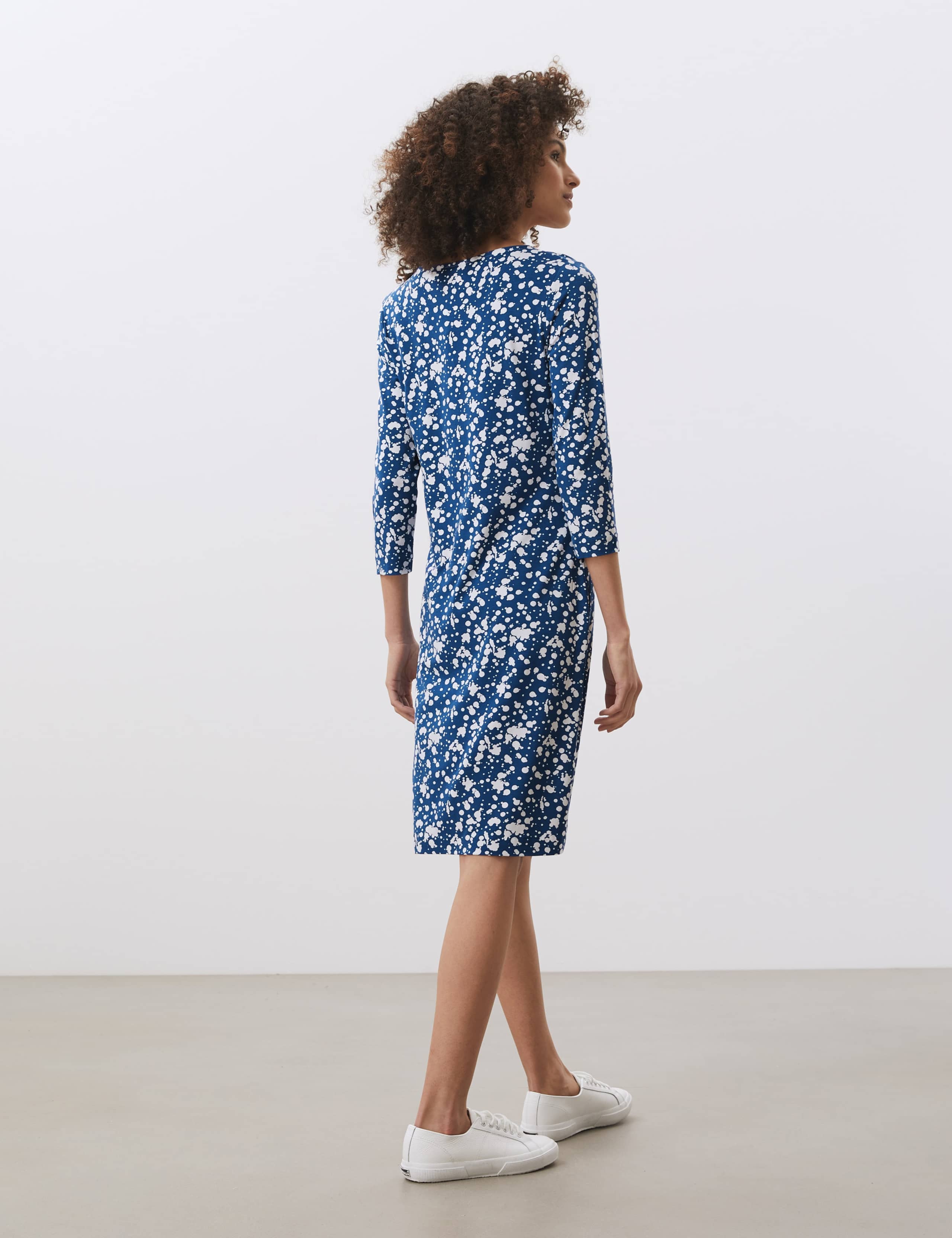 Jersey Printed V-Neck Shift Dress 5 of 6