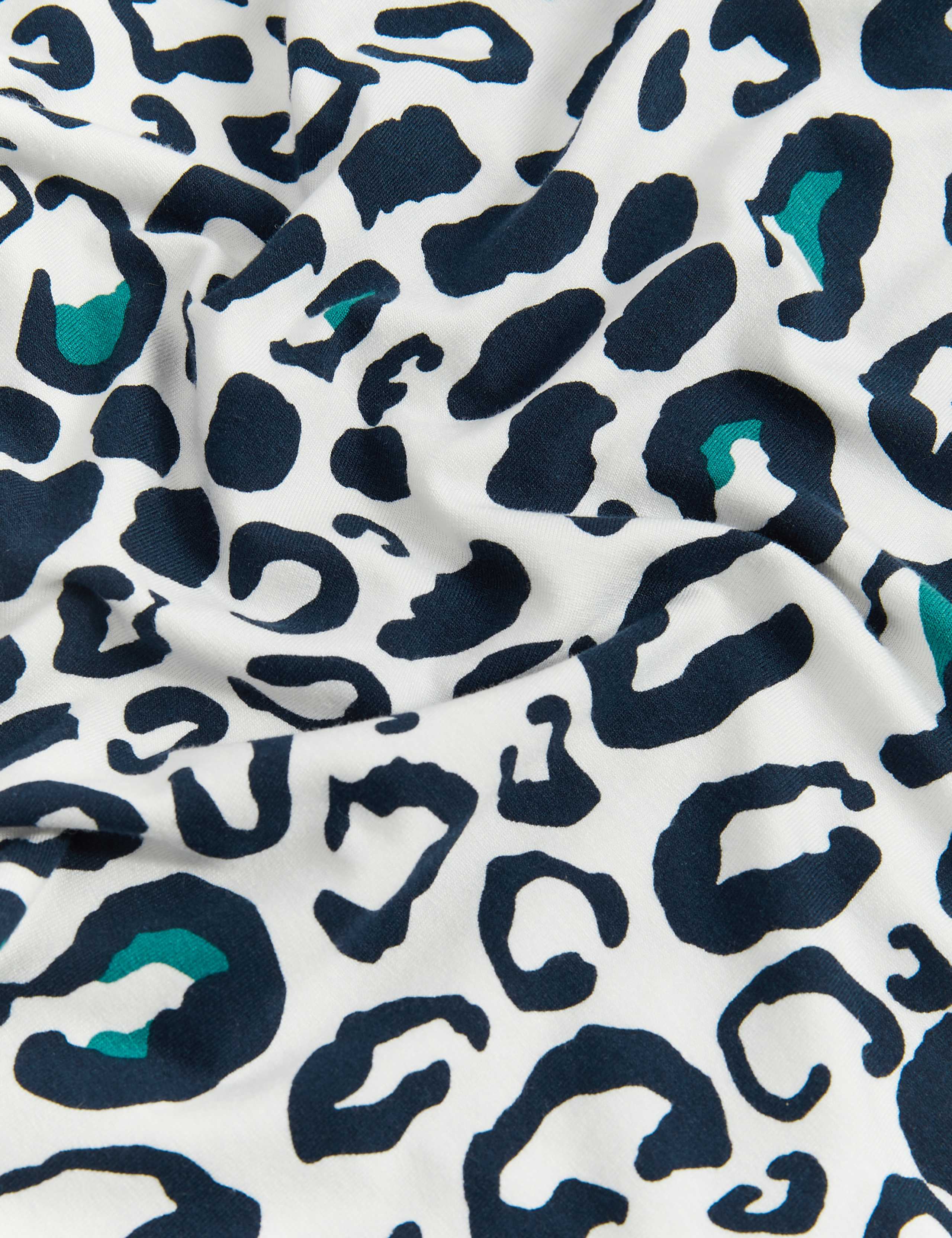 Jersey Animal Print 3/4 Sleeve Top 6 of 6