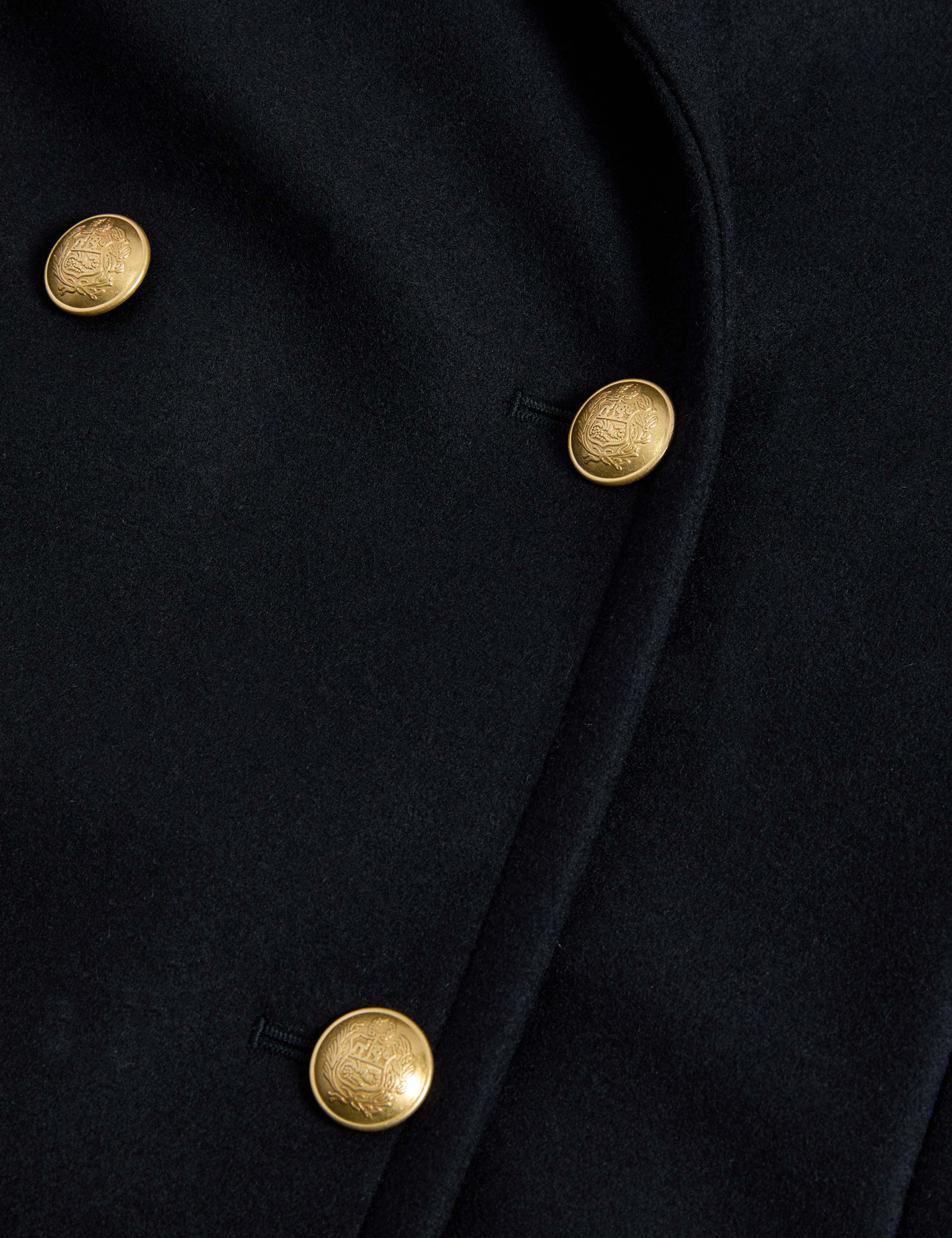 Italian Wool Rich Double Breasted Pea Coat 2 of 3